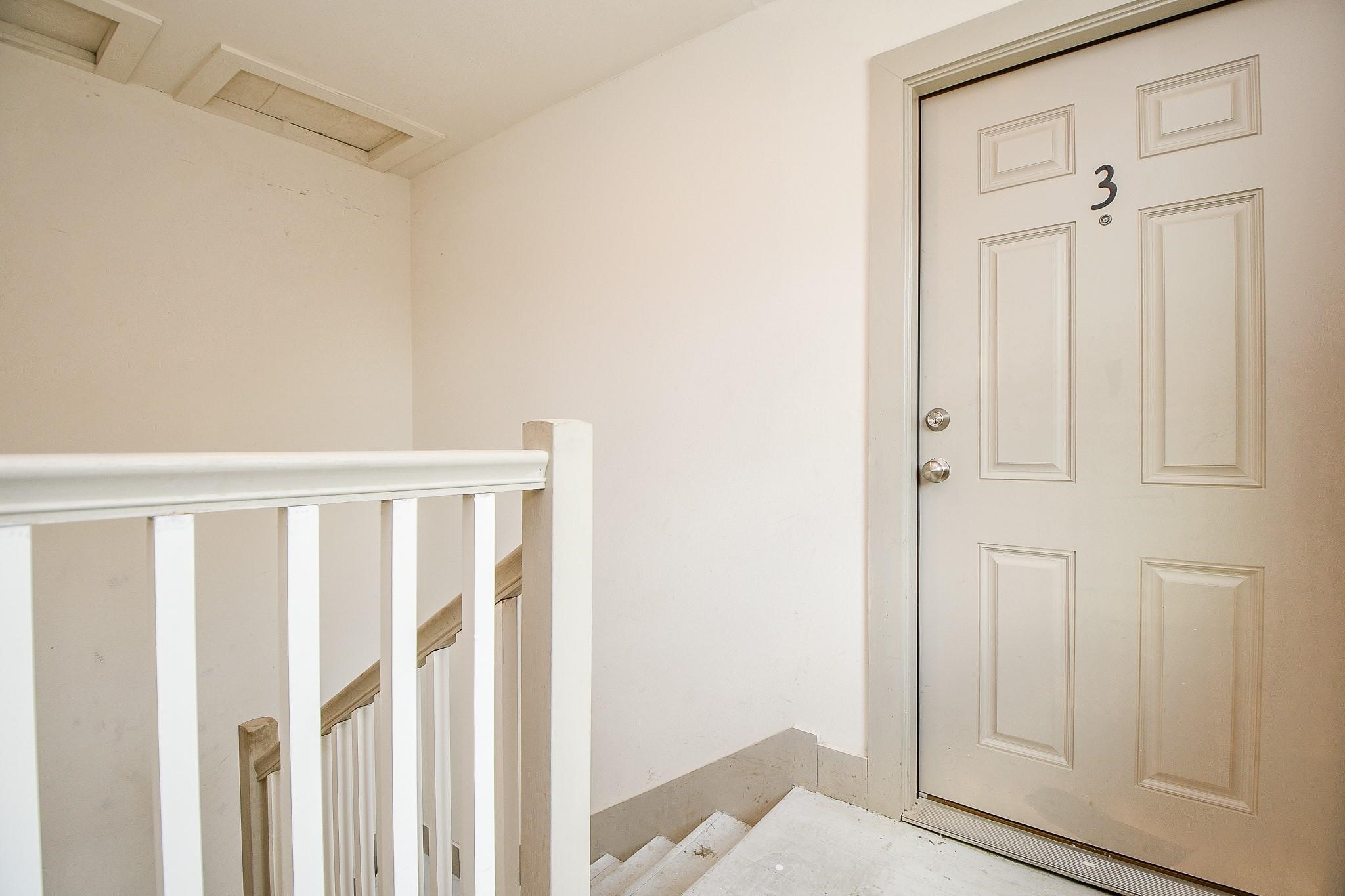 This home has two private entrances - a front door and back door.