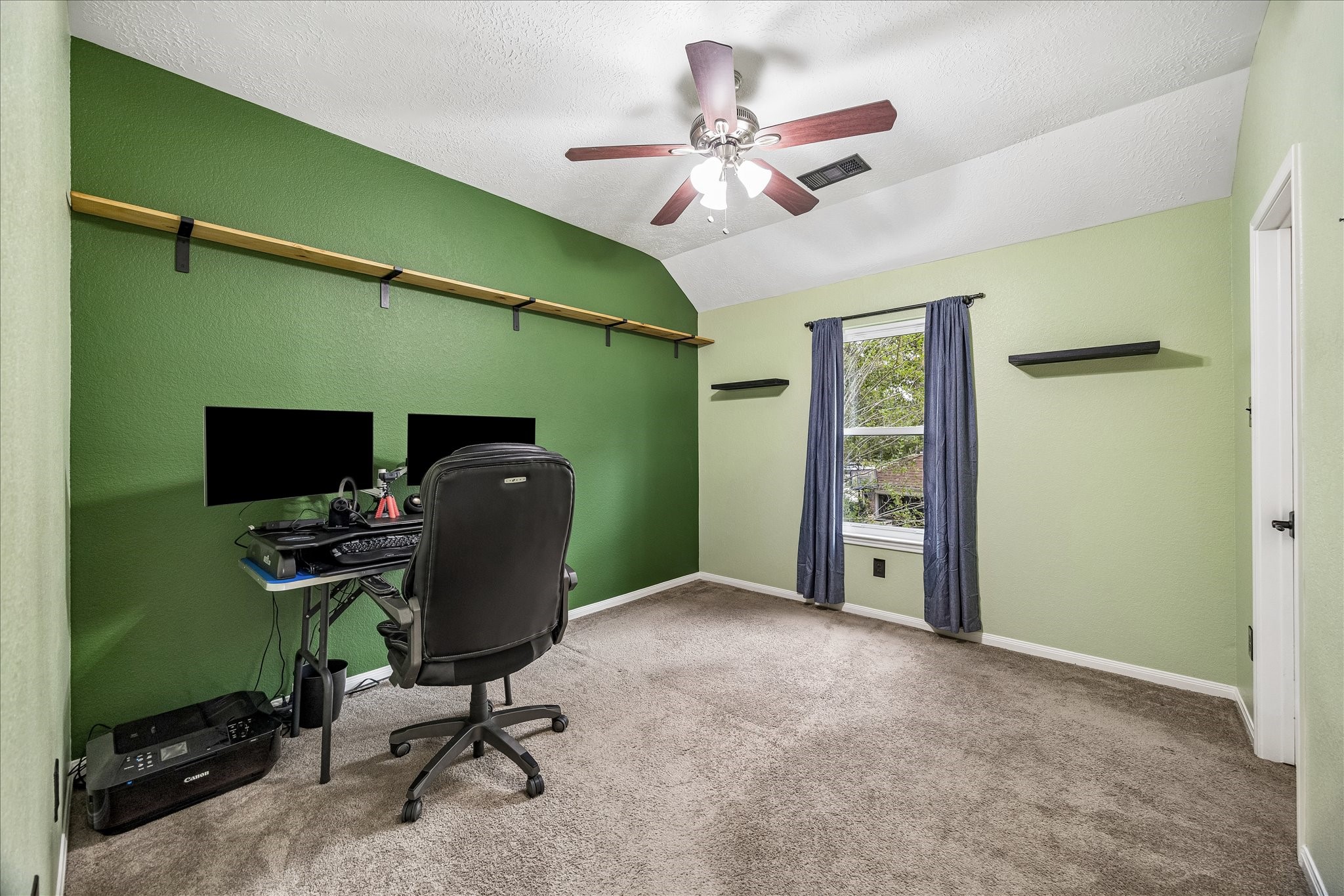 This guest bedroom has been an office