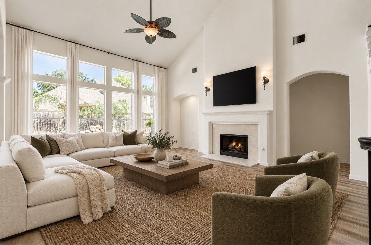 staged to give a true visual of your spacious primary living