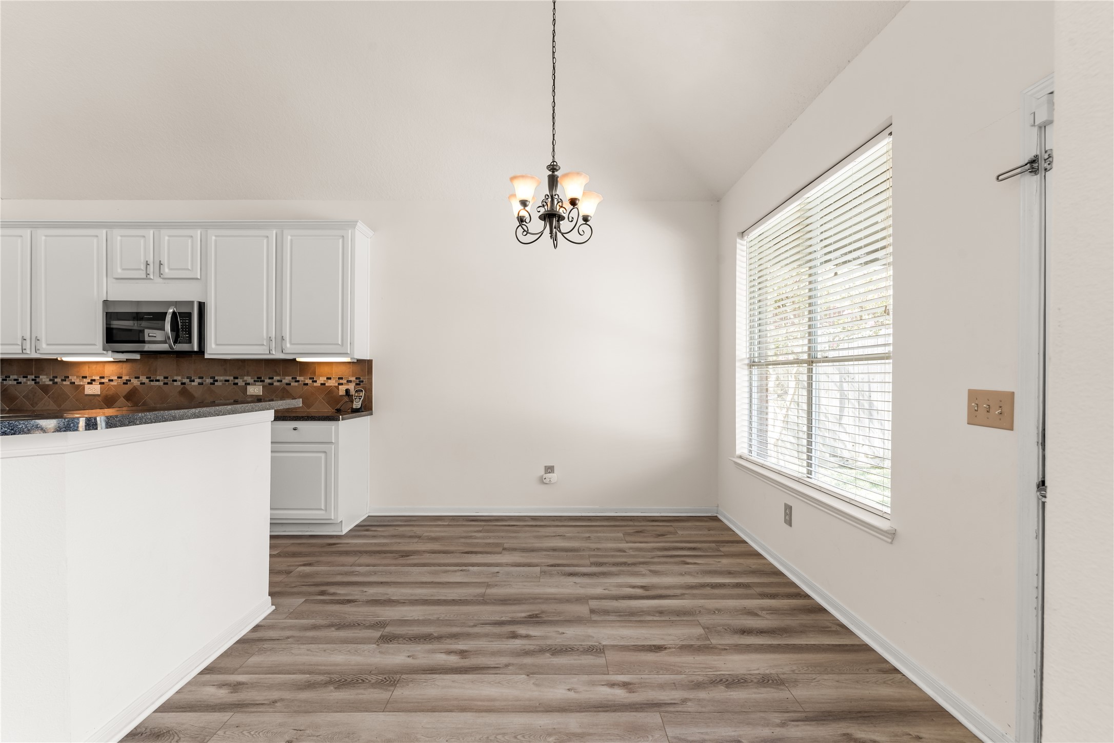Breakfast area attached to kitchen