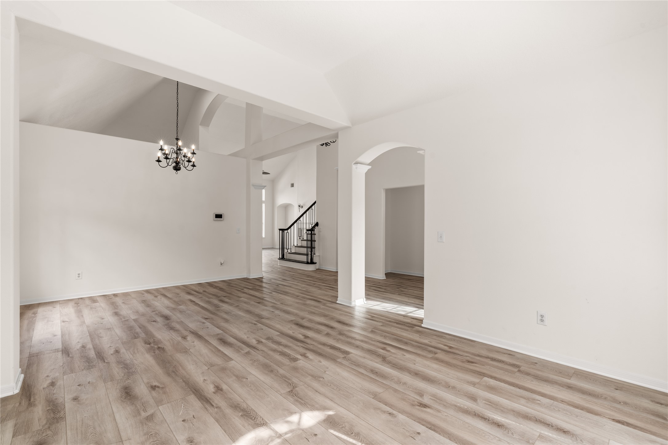 Spacious dining area for gatherings.