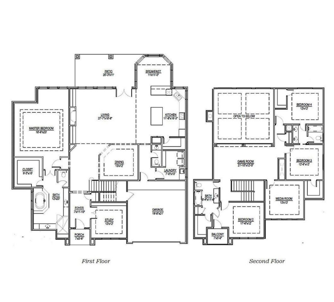 4 bedroom, media or can be a 5th bedroom.