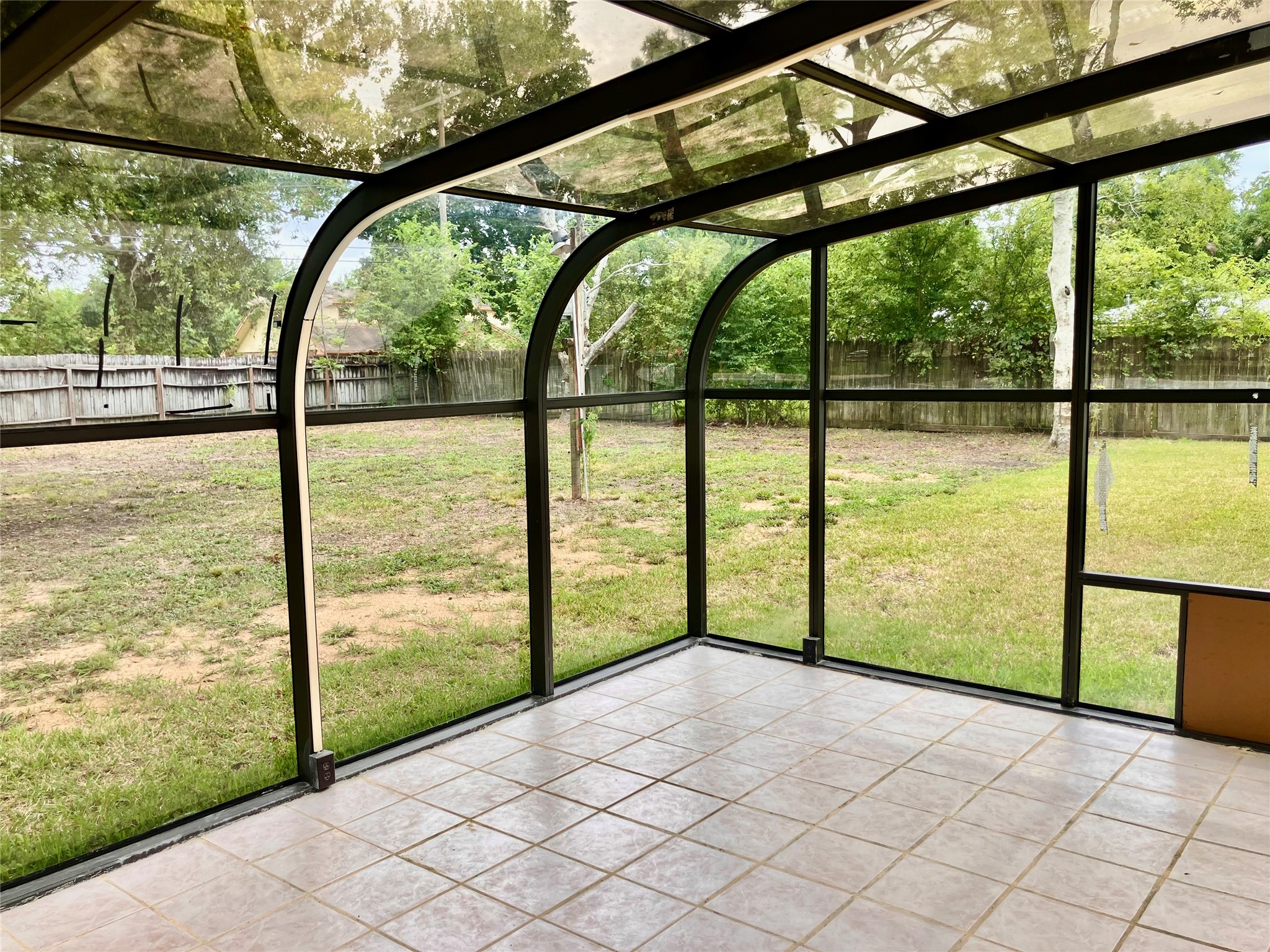 sunroom just outside of living area
