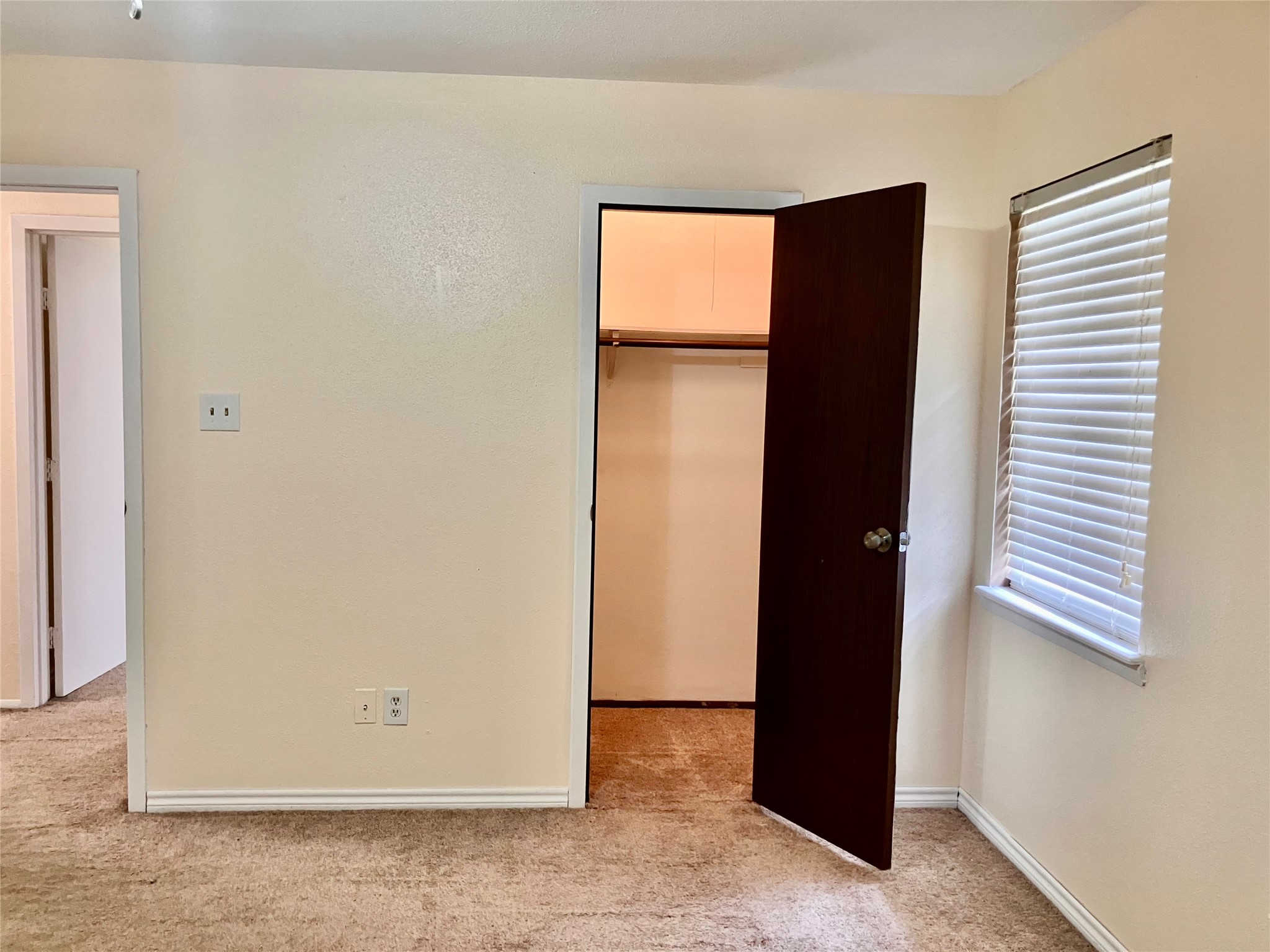 primary bedroom with good size closet (3)