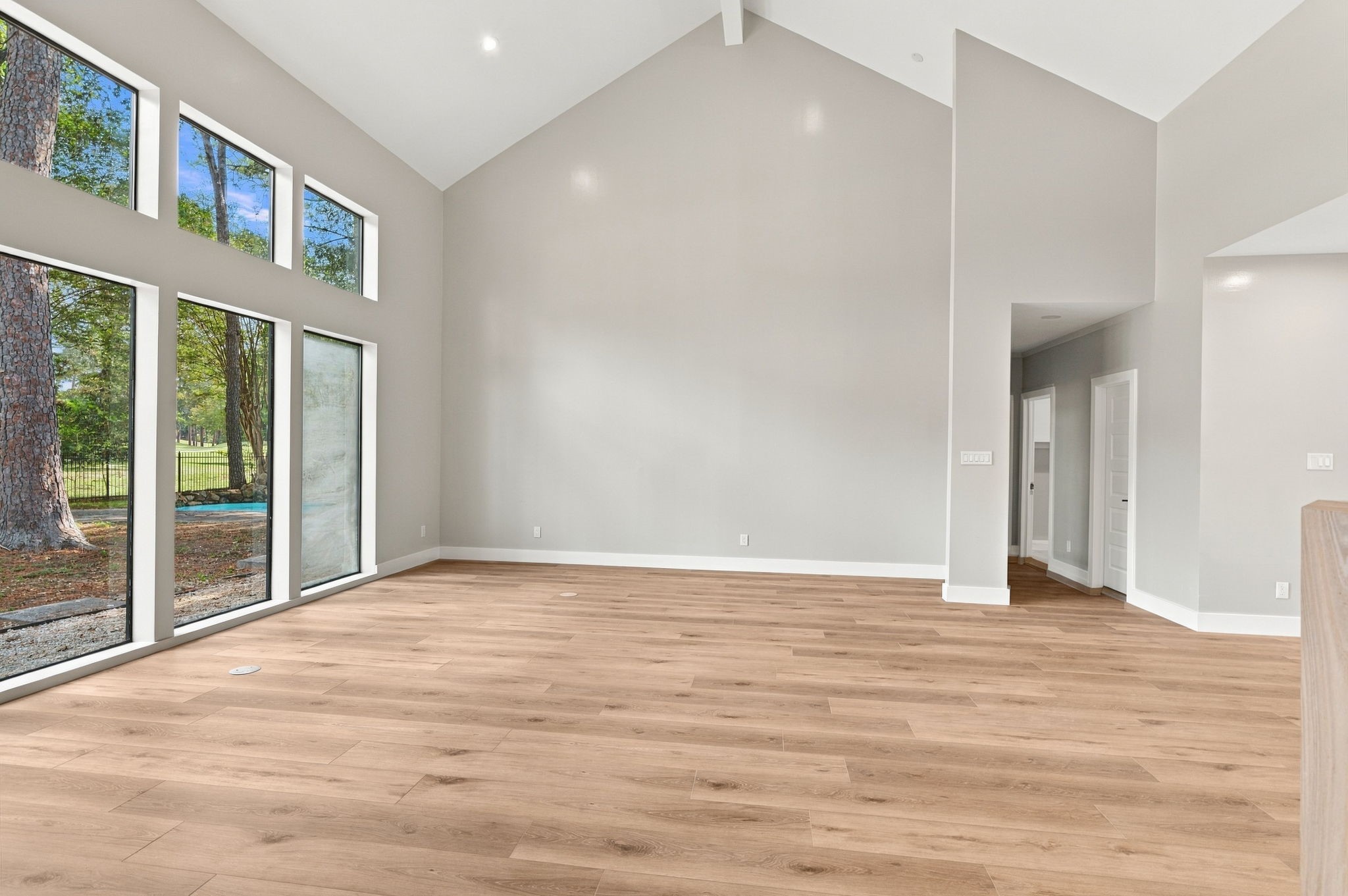 Spacious living area designed for everyday living and entertaining.