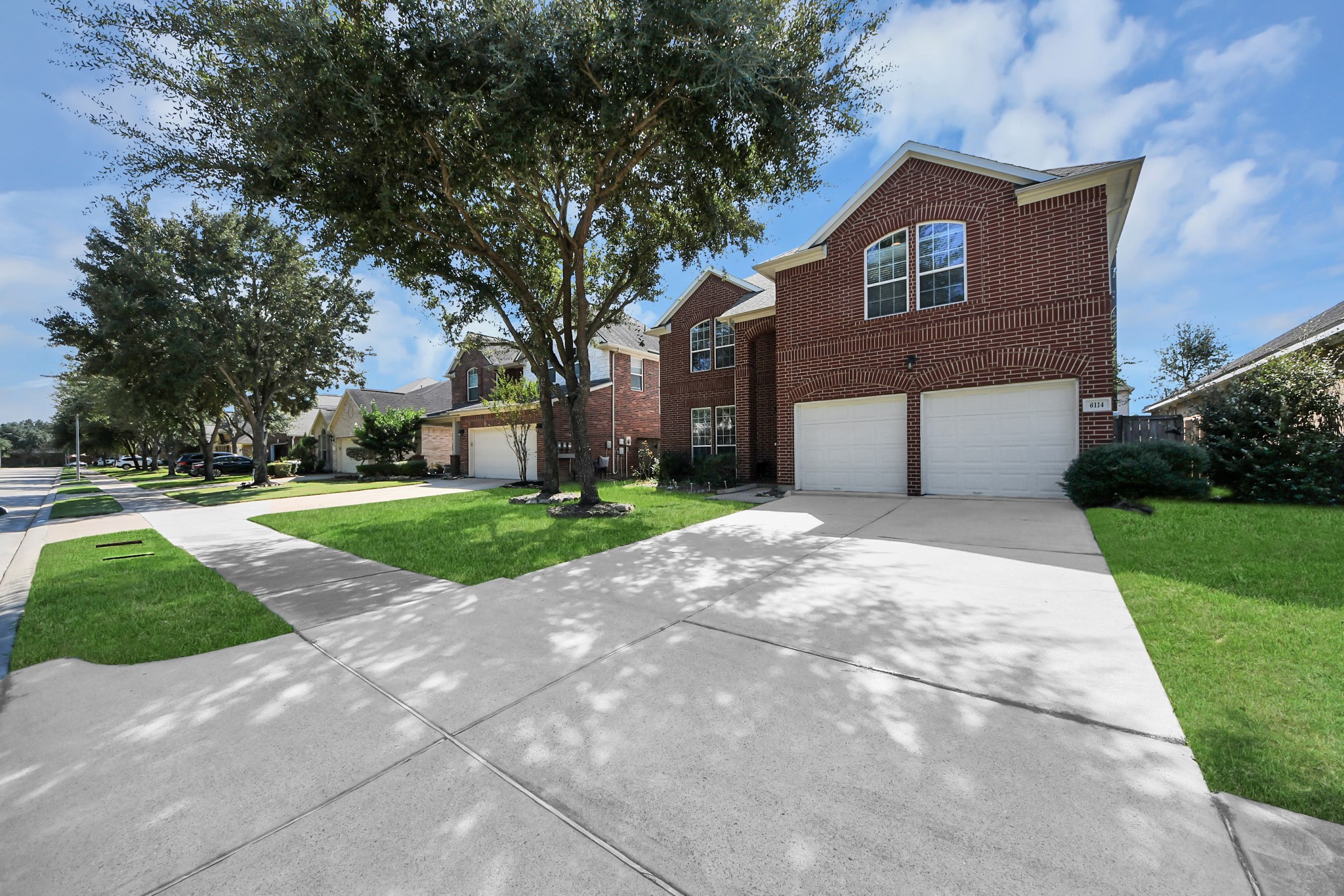 Double wide driveway