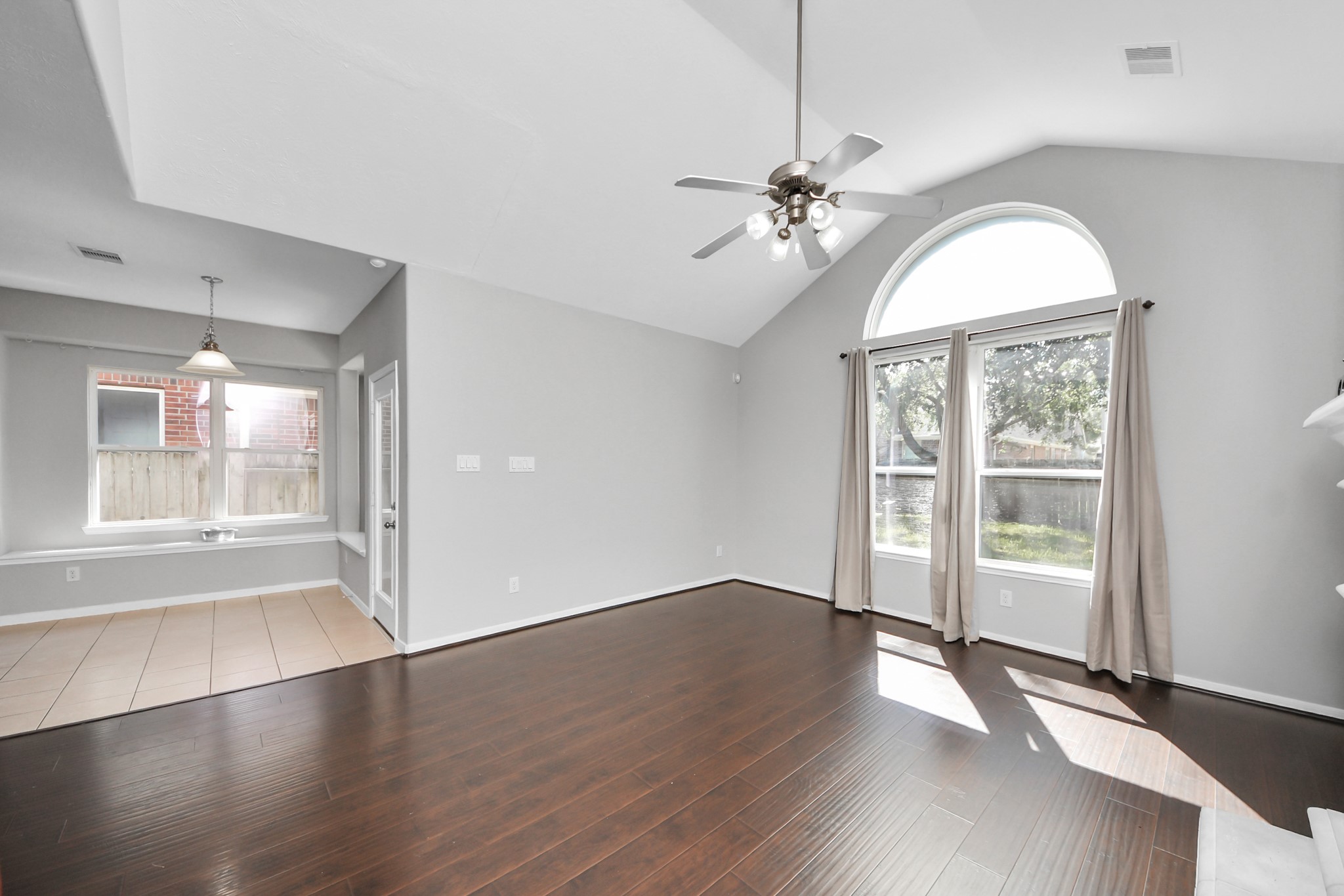 Lots of natural light downstairs