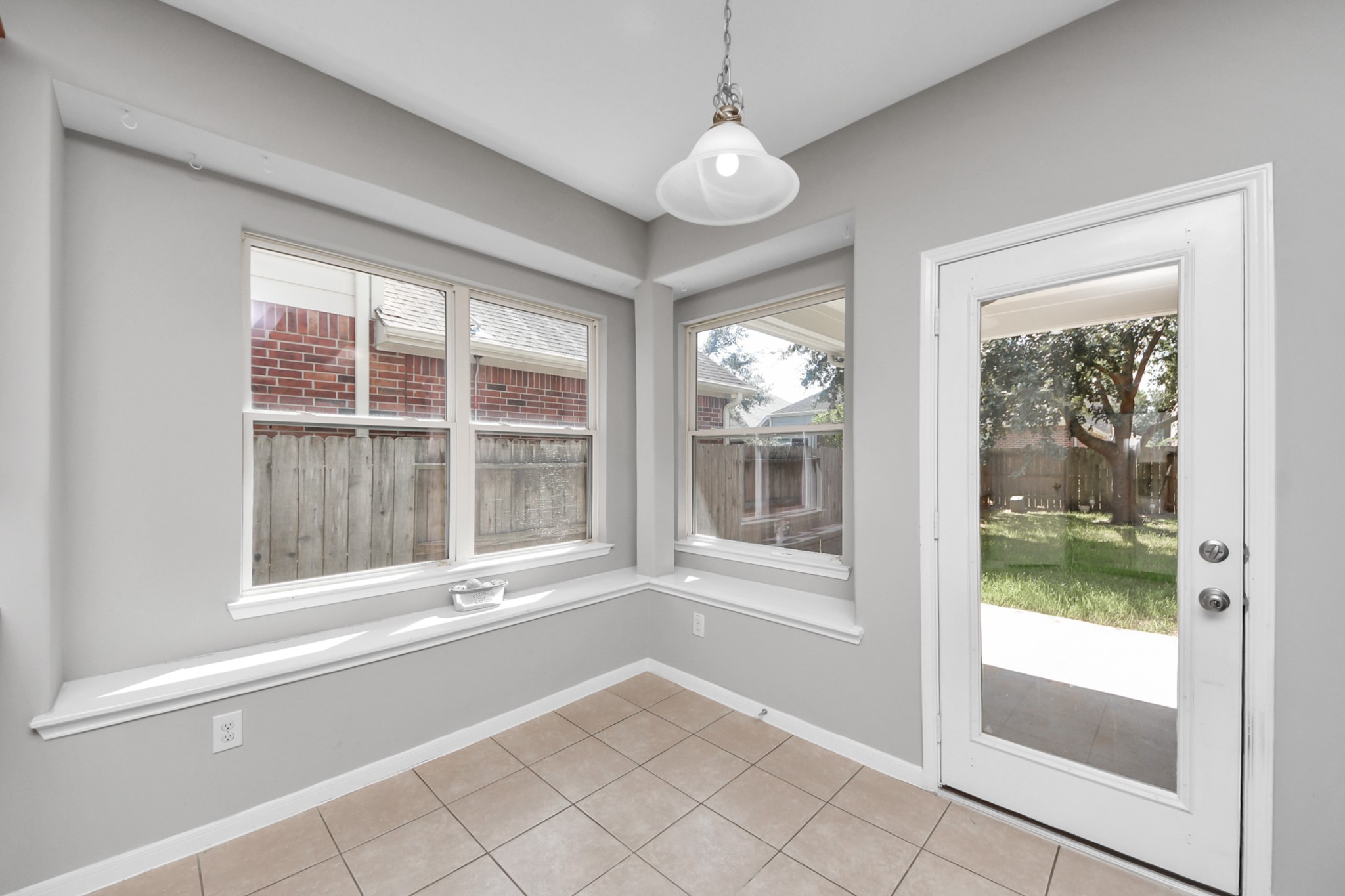 Breakfast area with ample natural lighting