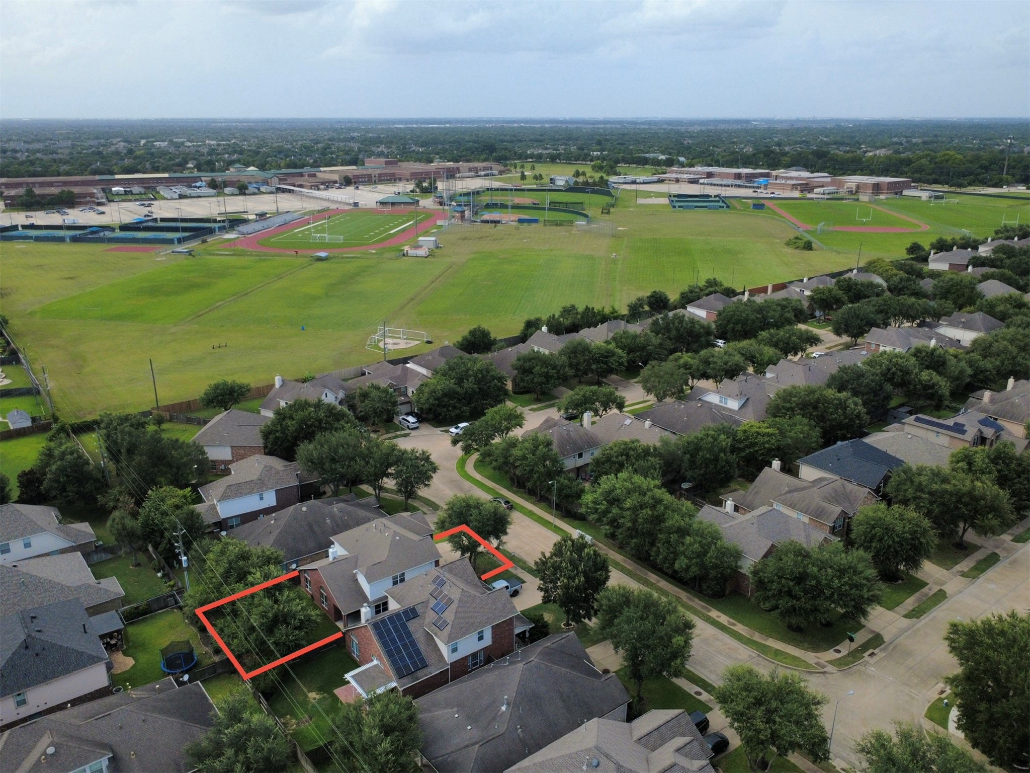 Ariel view located near Seven Lakes high School and Junior High
