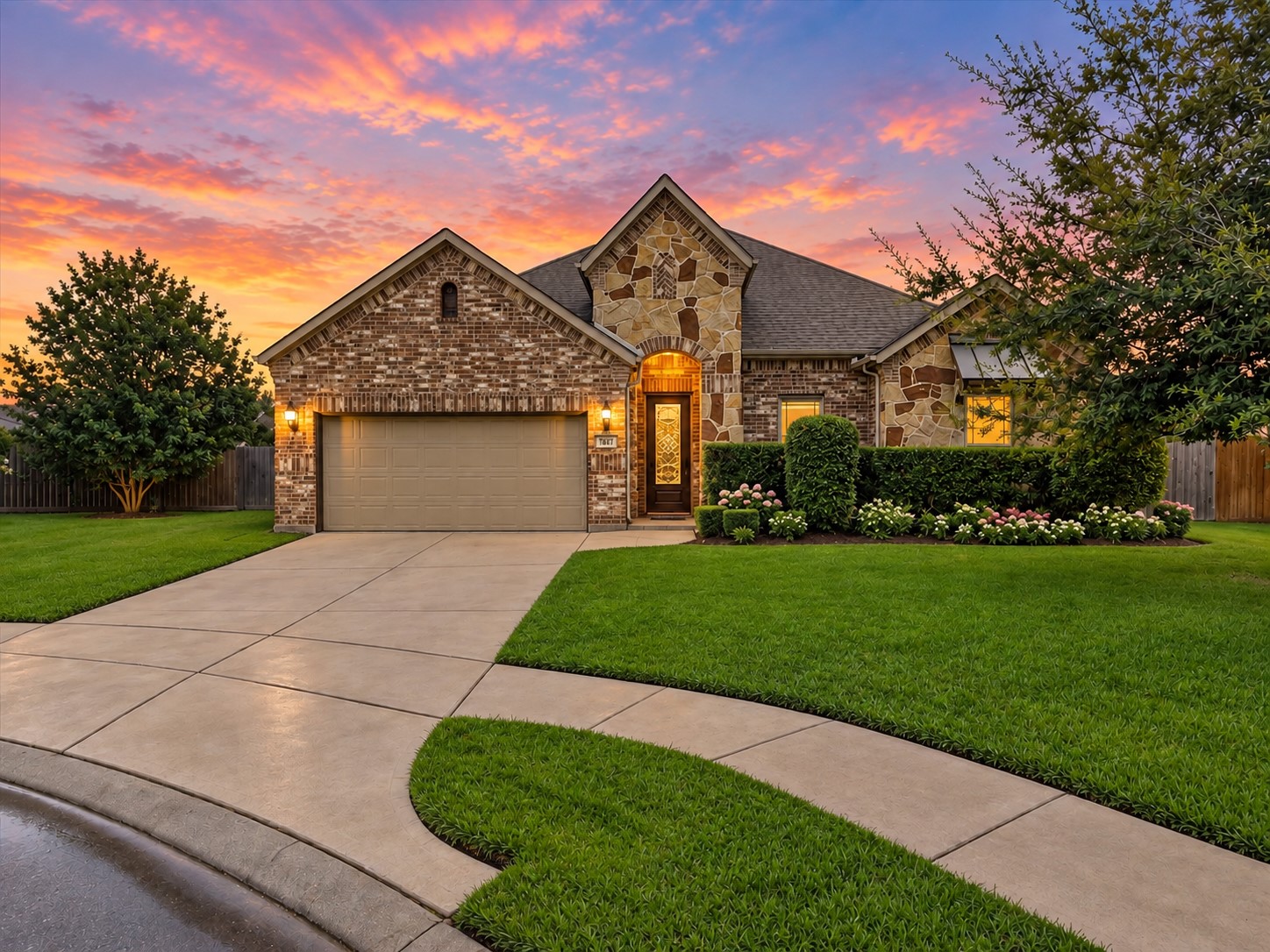 Welcome to this stunning and immaculately maintained single-story retreat nestled on a 0.23-acre cul-de-sac lot with a sparkling private pool and extended covered patio.