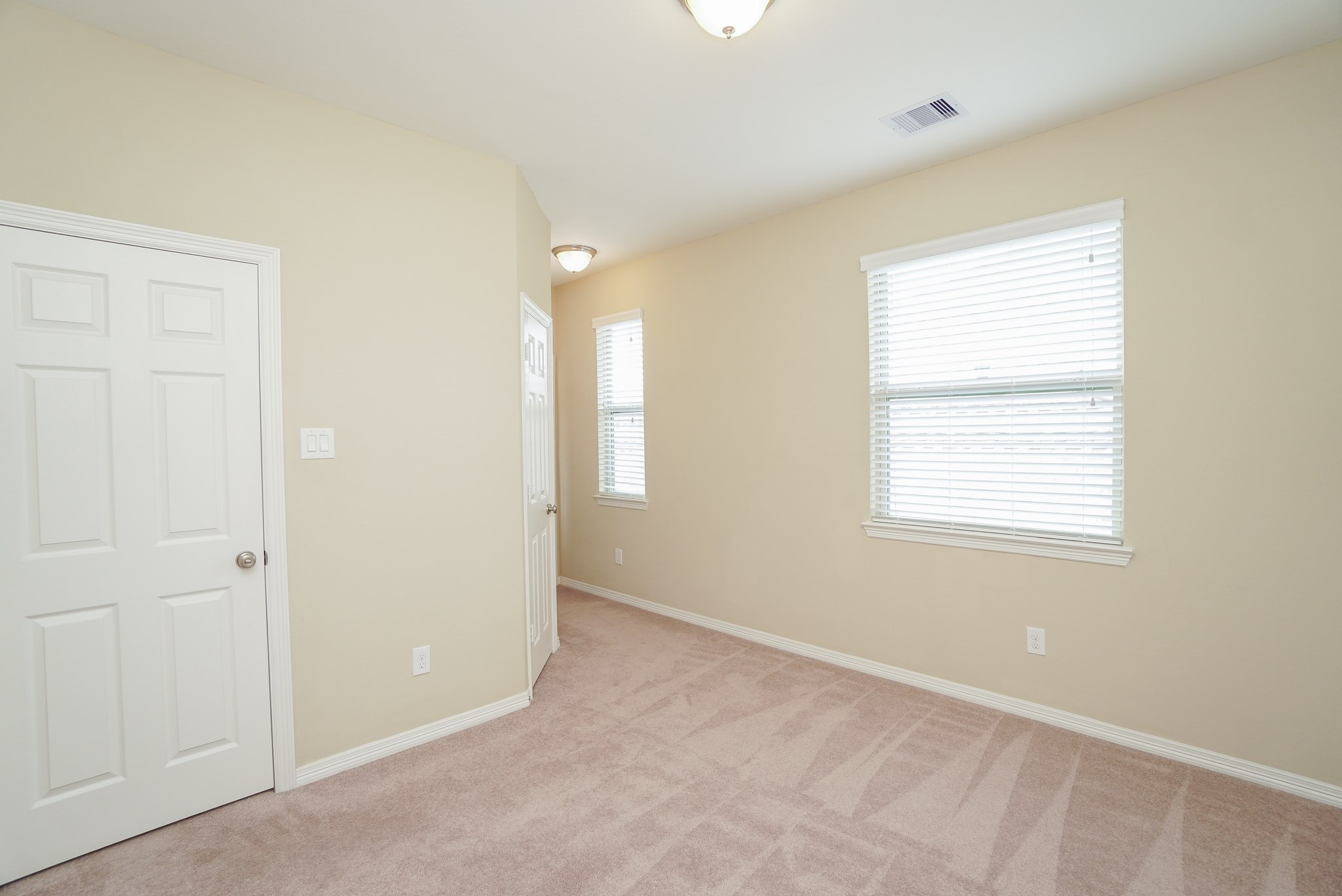 There are three bedrooms on the second floor.  All of these rooms have carpet, large windows and great closet space.
