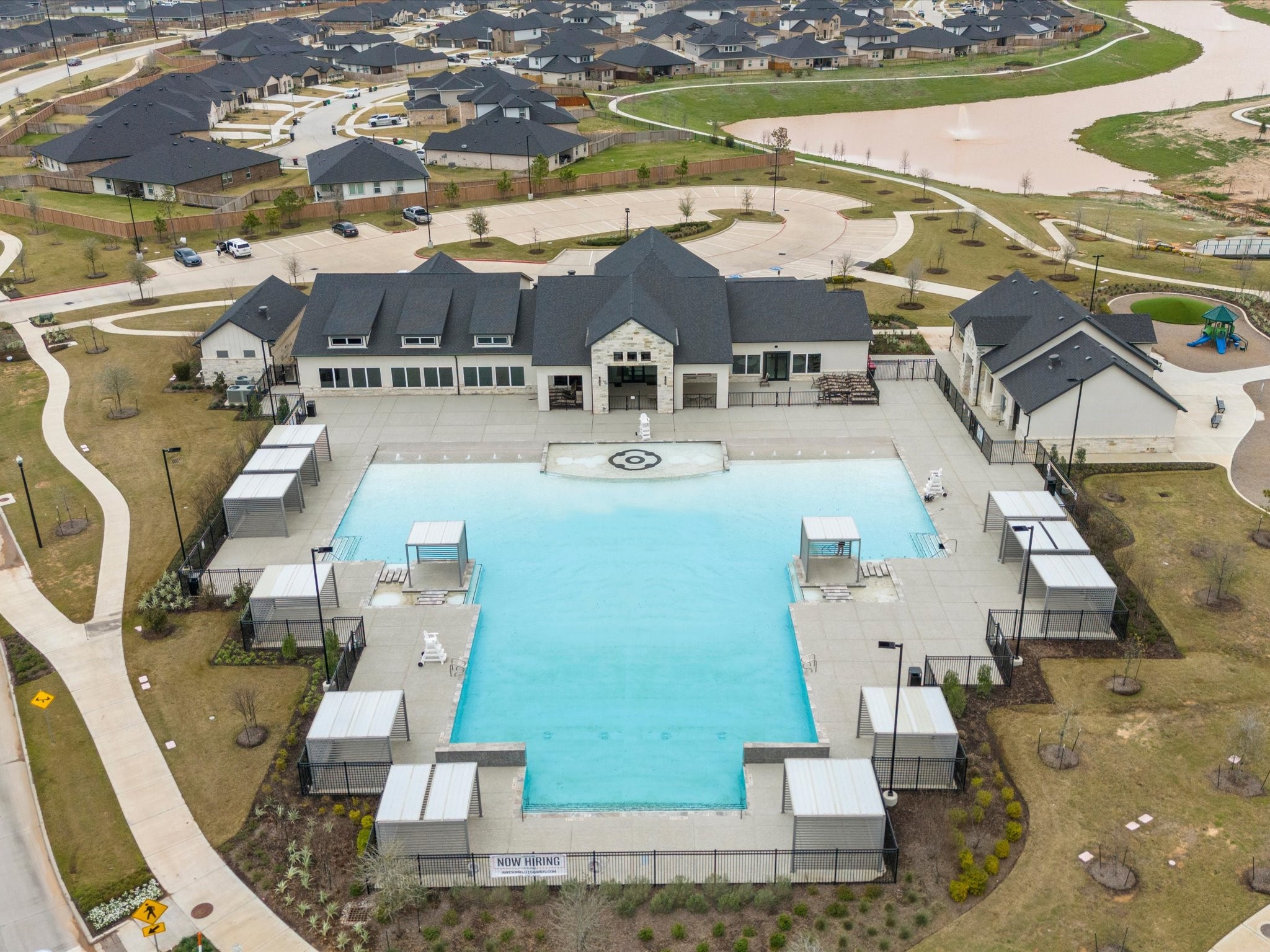 Tamarron's west side pool and amenity center. Plenty of parking, if you drive over to this one.