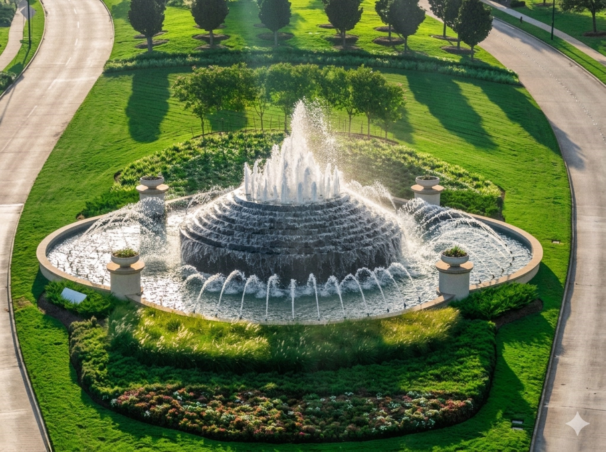 This amazingly beautiful fountain welcomes you home each evening! You will notice many other foutains around the community. Even an identical one at the far west entrance to Tamarron as well. Try to catch this one at sunset, its so beautiful!
