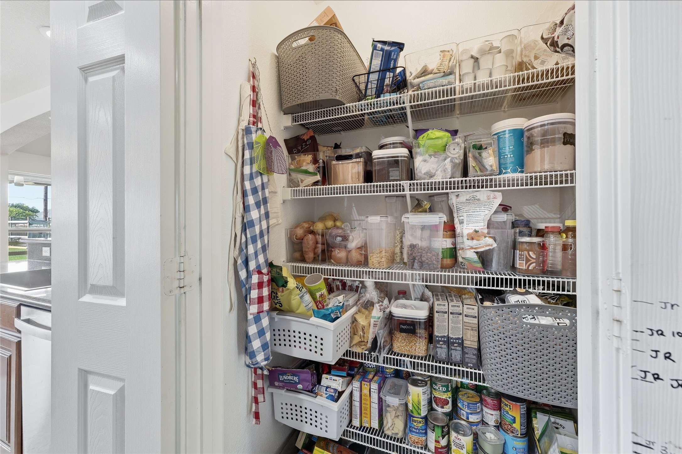 Large Pantry with lots of storage.