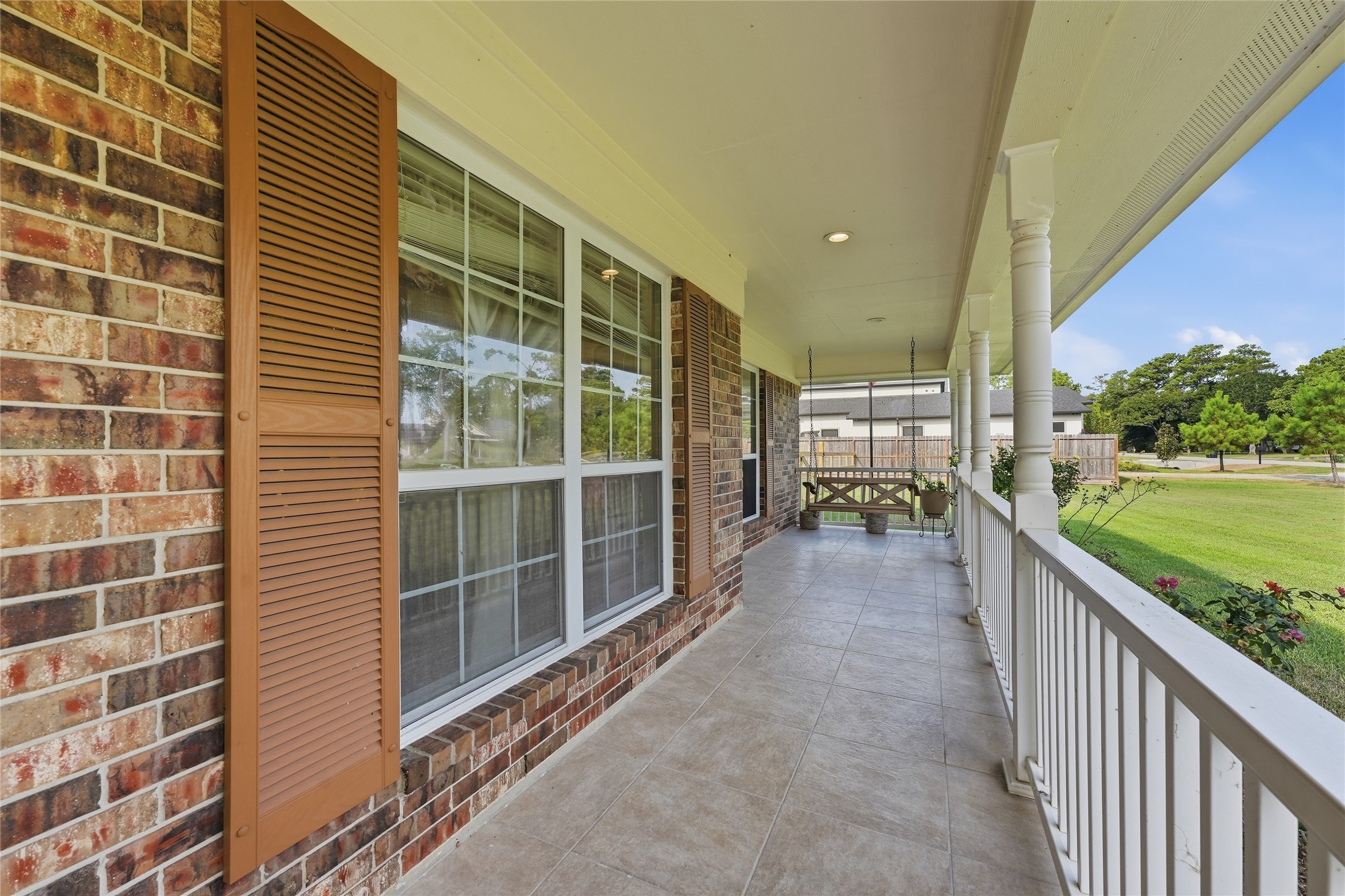 The kind of porch that feels like a peaceful retreata place to slow down, sip your coffee and stay awhile. The kind of porch that feels like a peaceful retreata place to slow down, sip your coffee and stay awhile.