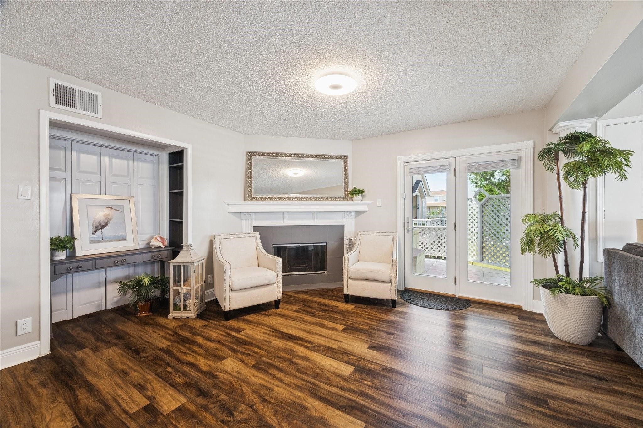 Fireplace in Living area