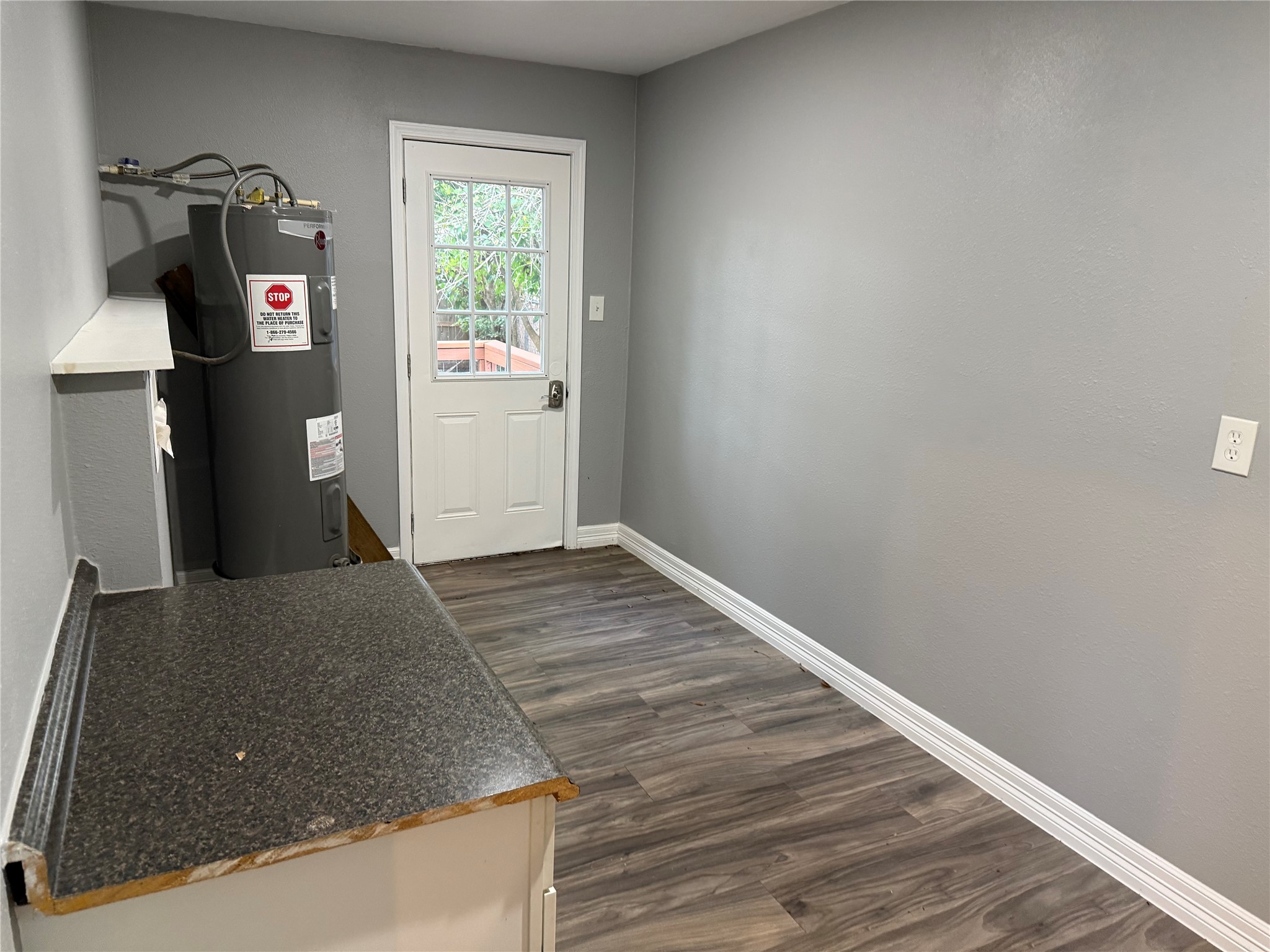 Back door/ utility room