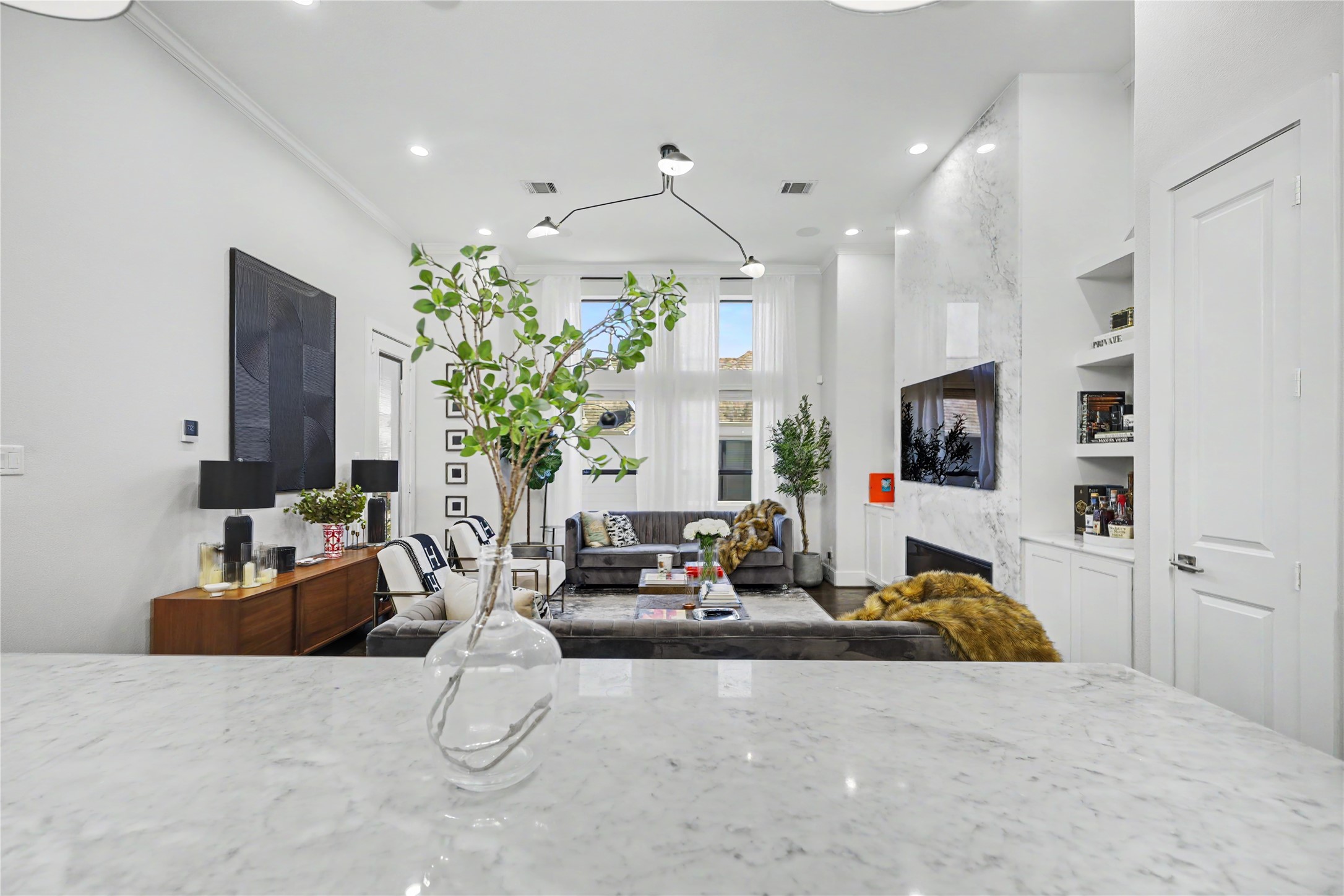 All designer lighting throughout this home.