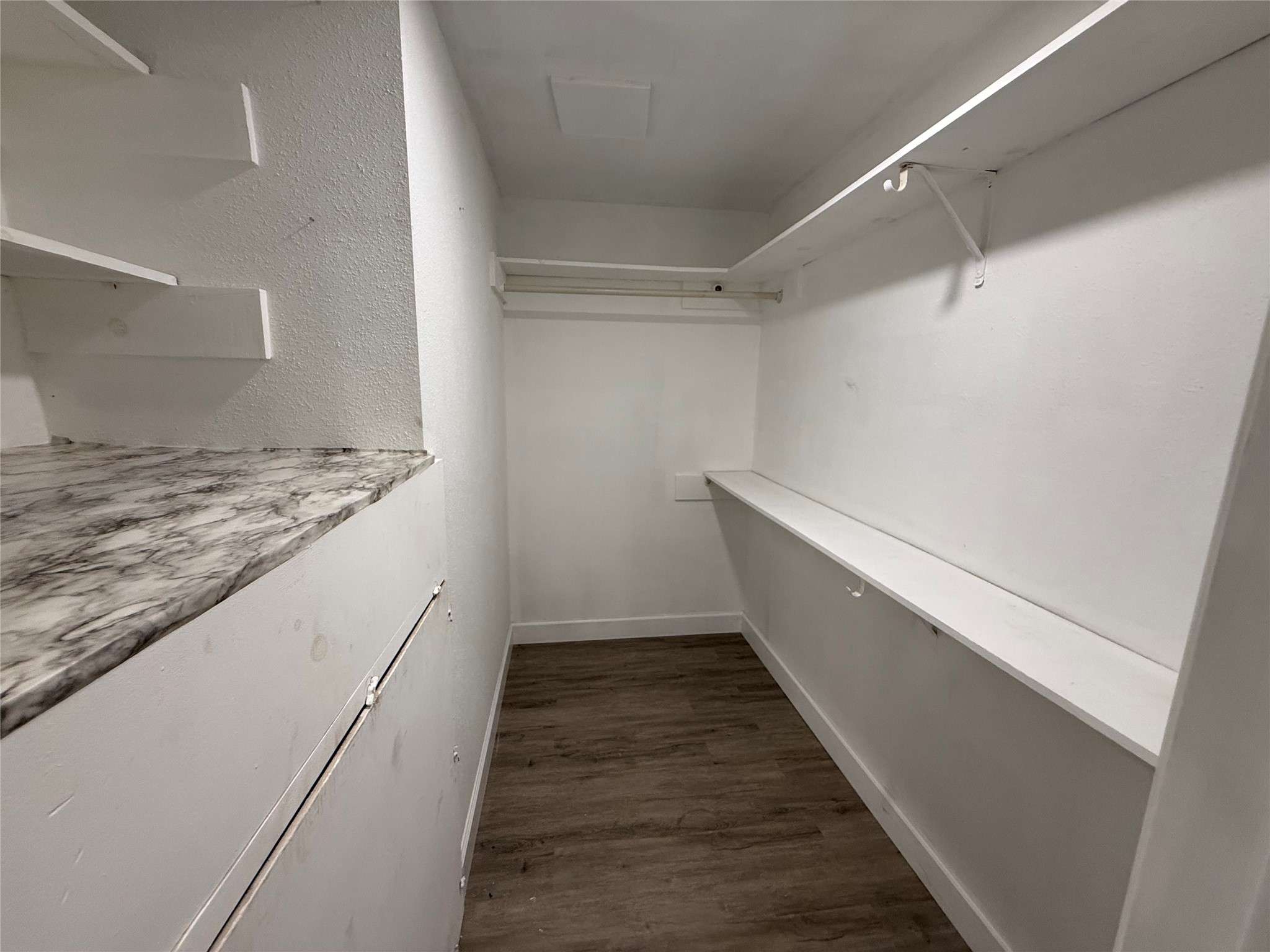 Large closet in the bedroom.