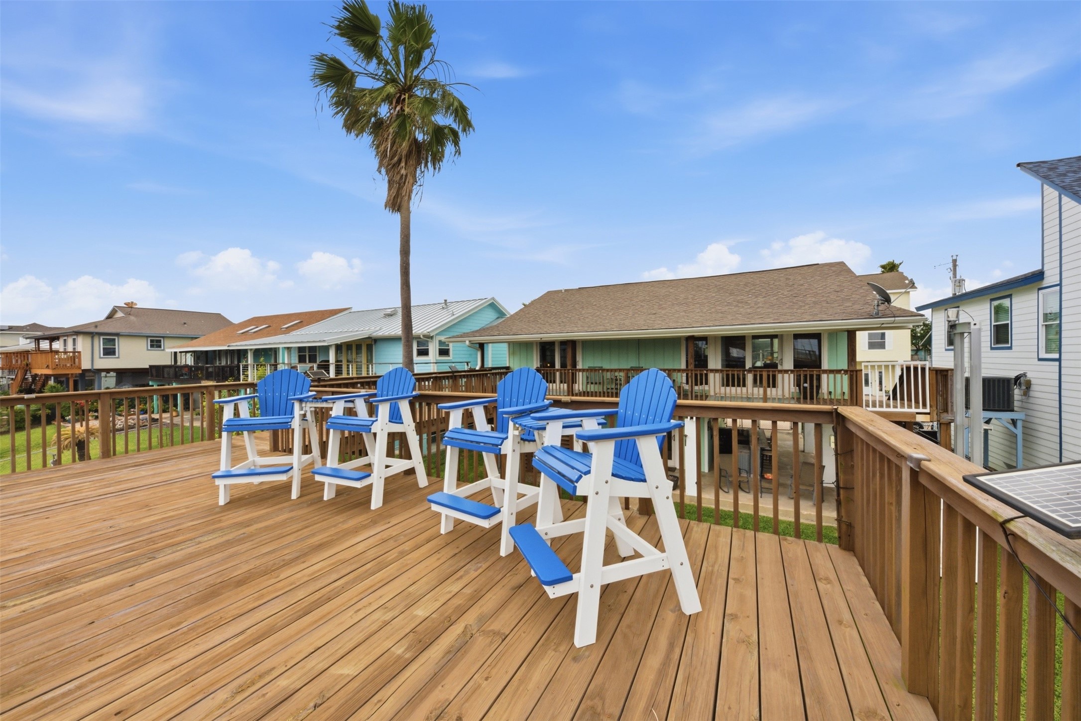 Sit out on the deck and relax!  This furniture stays!