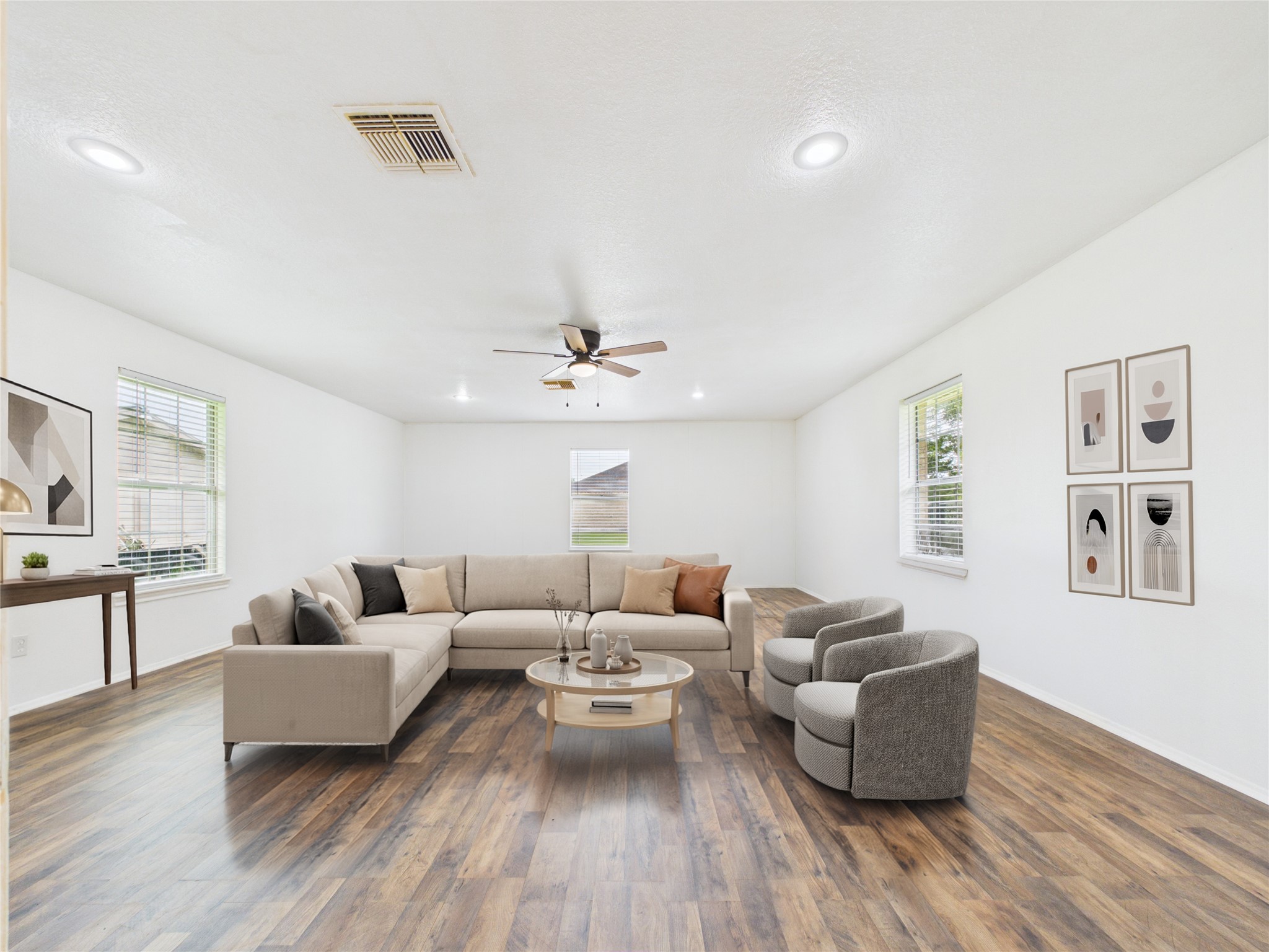Over 450 sqft bonus room perfect for a game room or second living room!