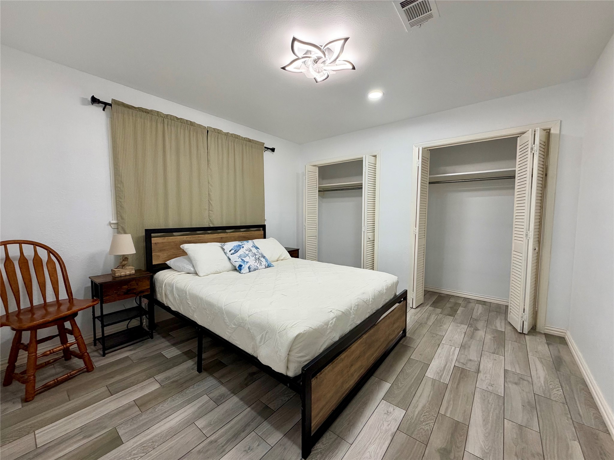 Guest bedroom 2 with double closets. No shortage of closet space here!