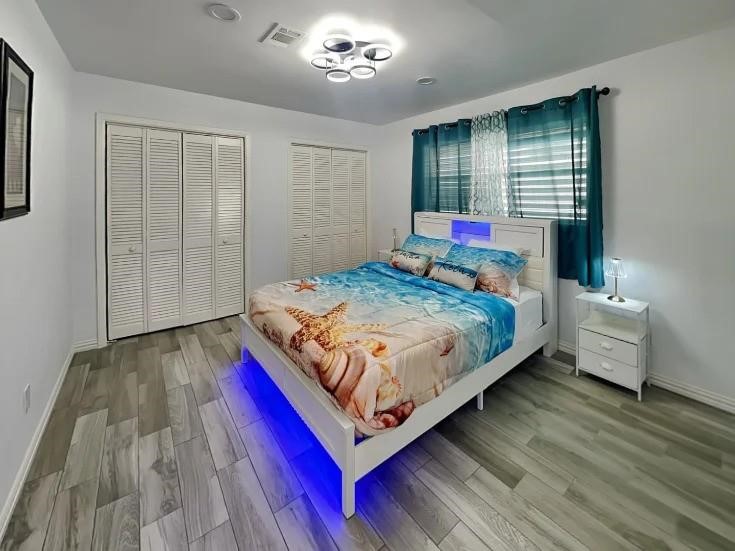 Guest bedroom 3 with double closets