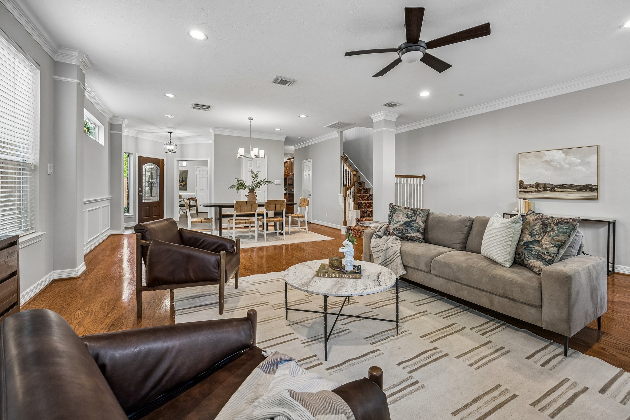 Bright, open living spaces designed for everything from quiet evenings to gathering with friends.