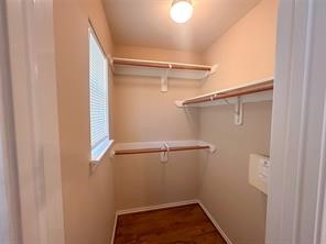 Closet space in 2nd bedroom