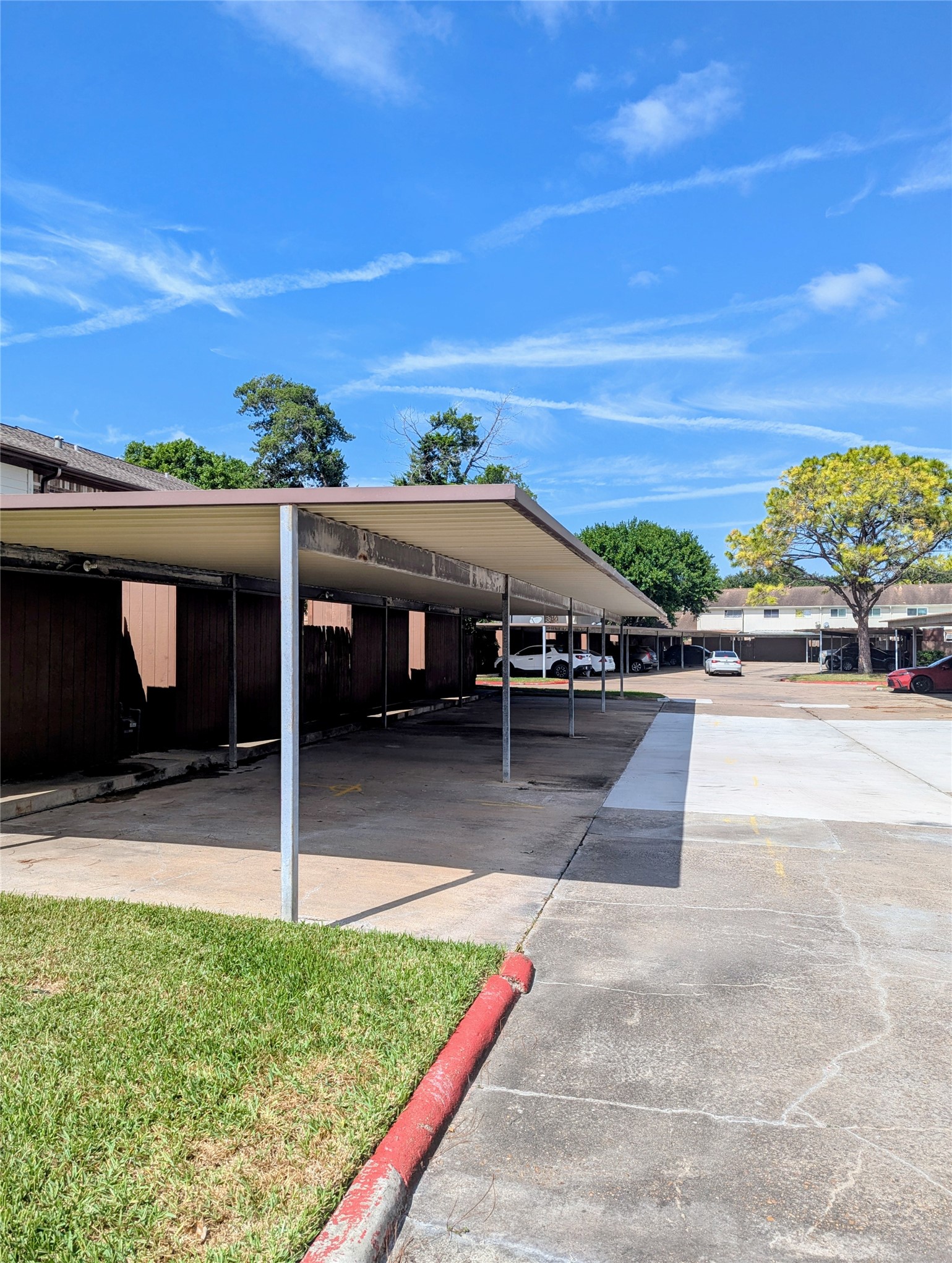 Covered Parking behind unit