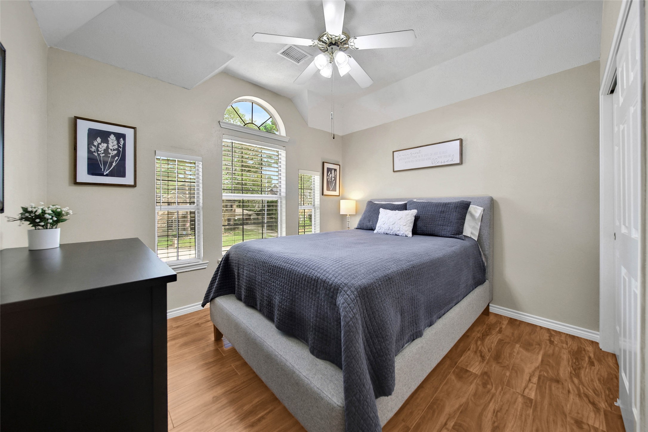 Bedroom #3 overlooks the front of the home and the peaceful cul de sac.
