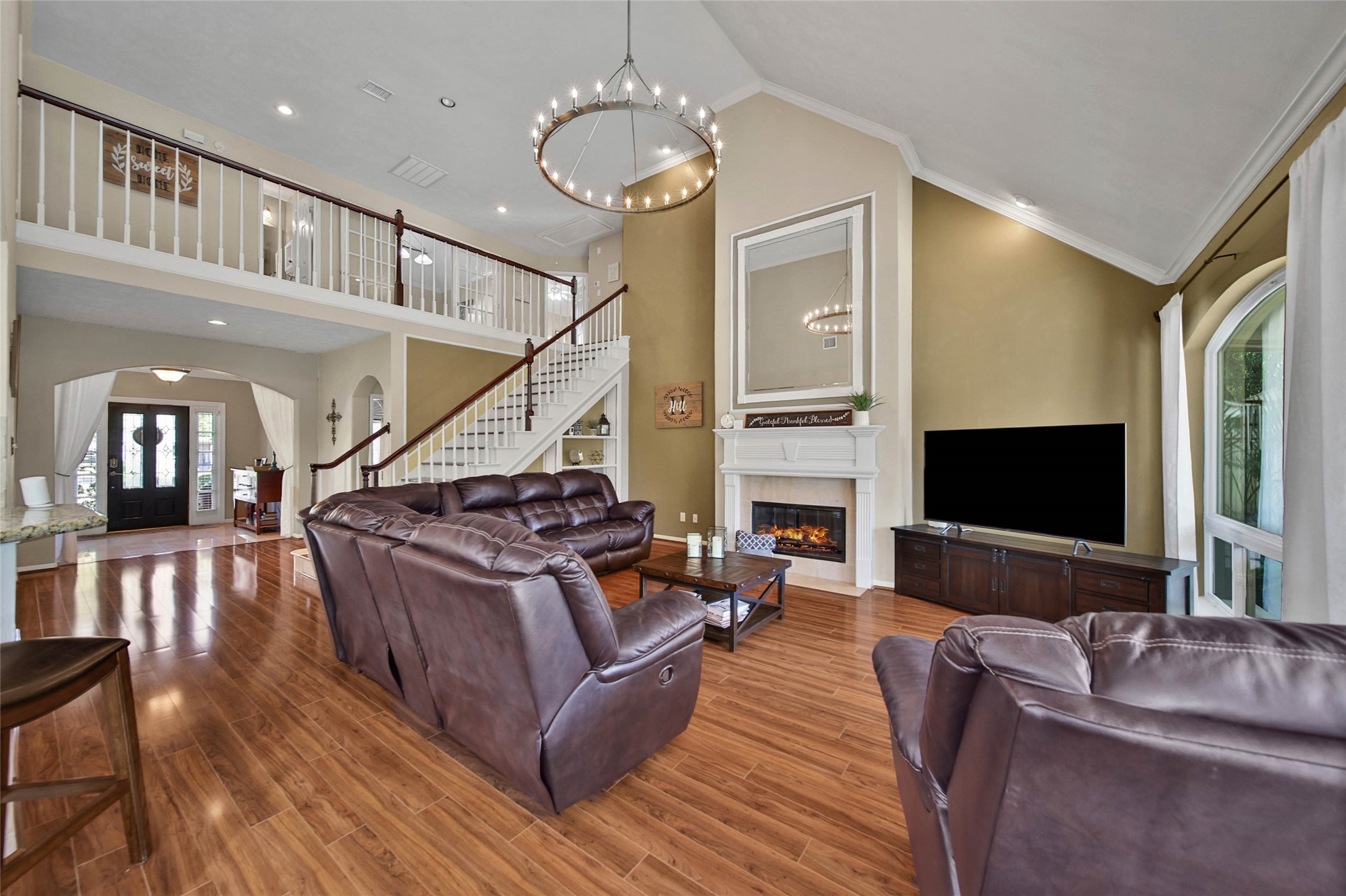 This is truly a great home with a large open living space for entertaining.