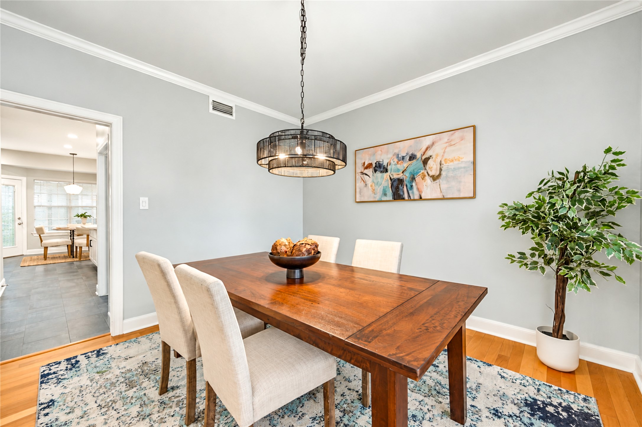 Entertaining is effortless with this beautifully appointed dining room that flows seamlessly into the kitchen. From casual weeknight dinners to festive celebrations, enjoy the convenience of connected spaces that make serving, gathering and sharing memorable moments a delight! Entertaining is effortless with this beautifully appointed dining room that flows seamlessly into the kitchen. From casual weeknight dinners to festive celebrations, enjoy the convenience of connected spaces that make serving, gathering and sharing memorable moments a delight!