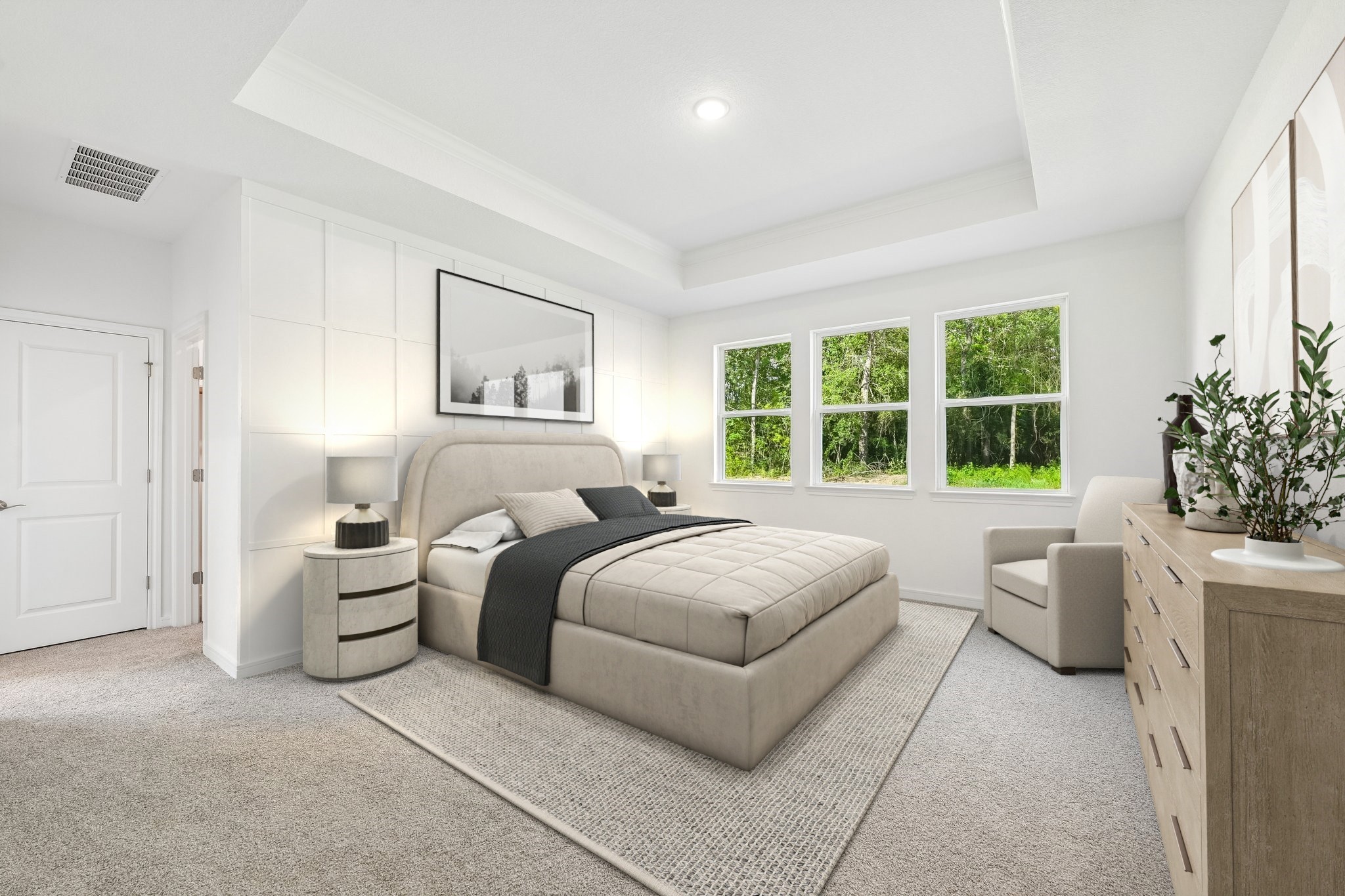 Spacious primary suite (*Photo not of actual home and used for illustration purposes only.)