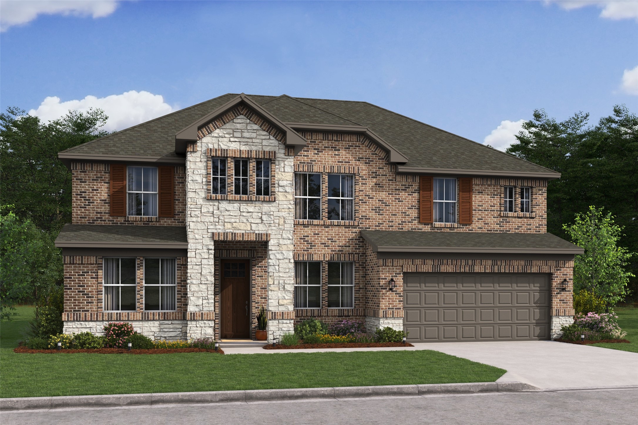 Gorgeous Malmo home design by K. Hovnanian Homes with elevation NA in amazing Grand Magnolia. (*Artist rendering used for illustration purposes only.)