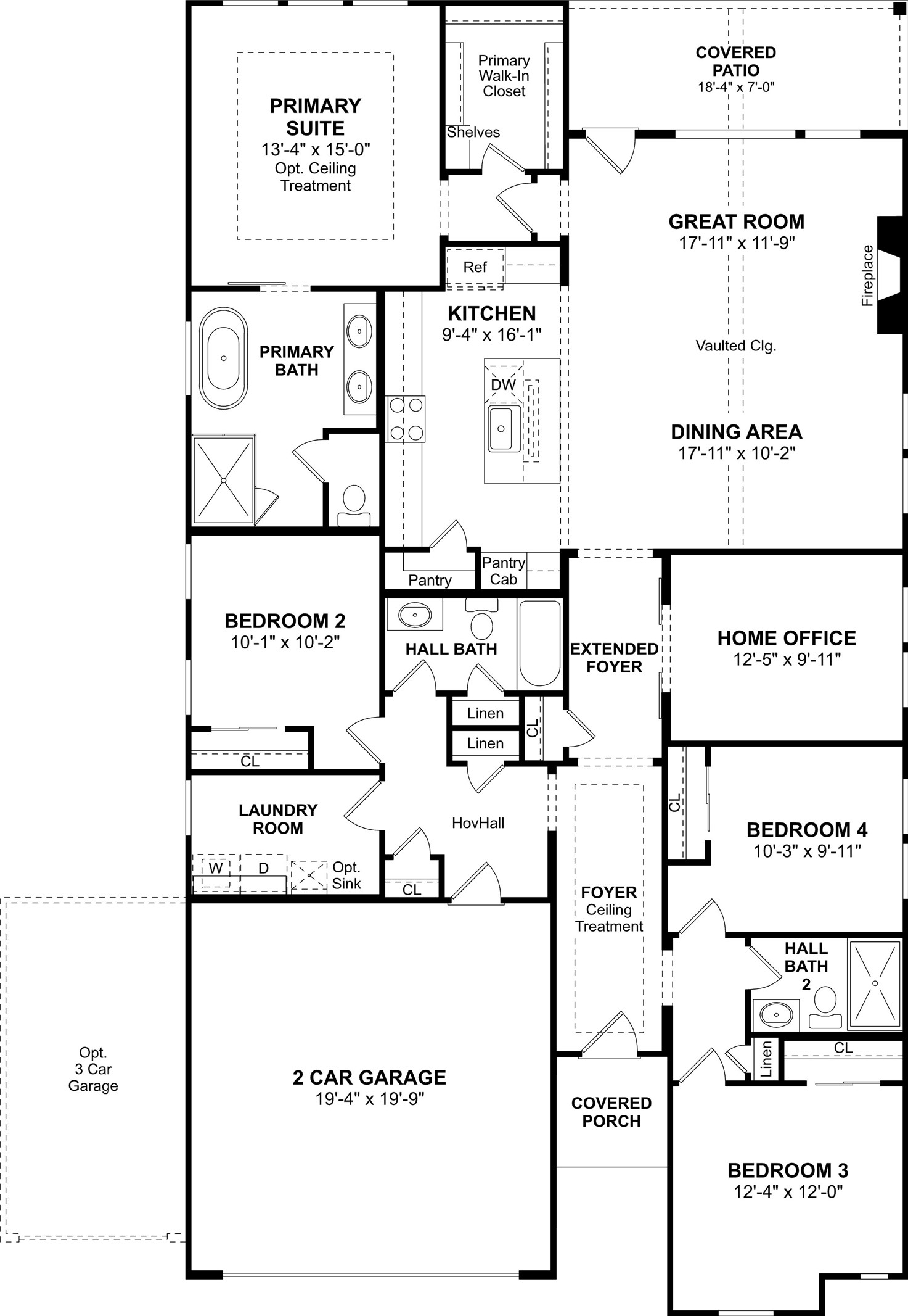 The Pasadena floor plan by K. Hovnanian Homes. 1st Floor shown. *Prices, plans, dimensions, features, specifications, materials, and availability of homes or communities are subject to change without notice or obligation.