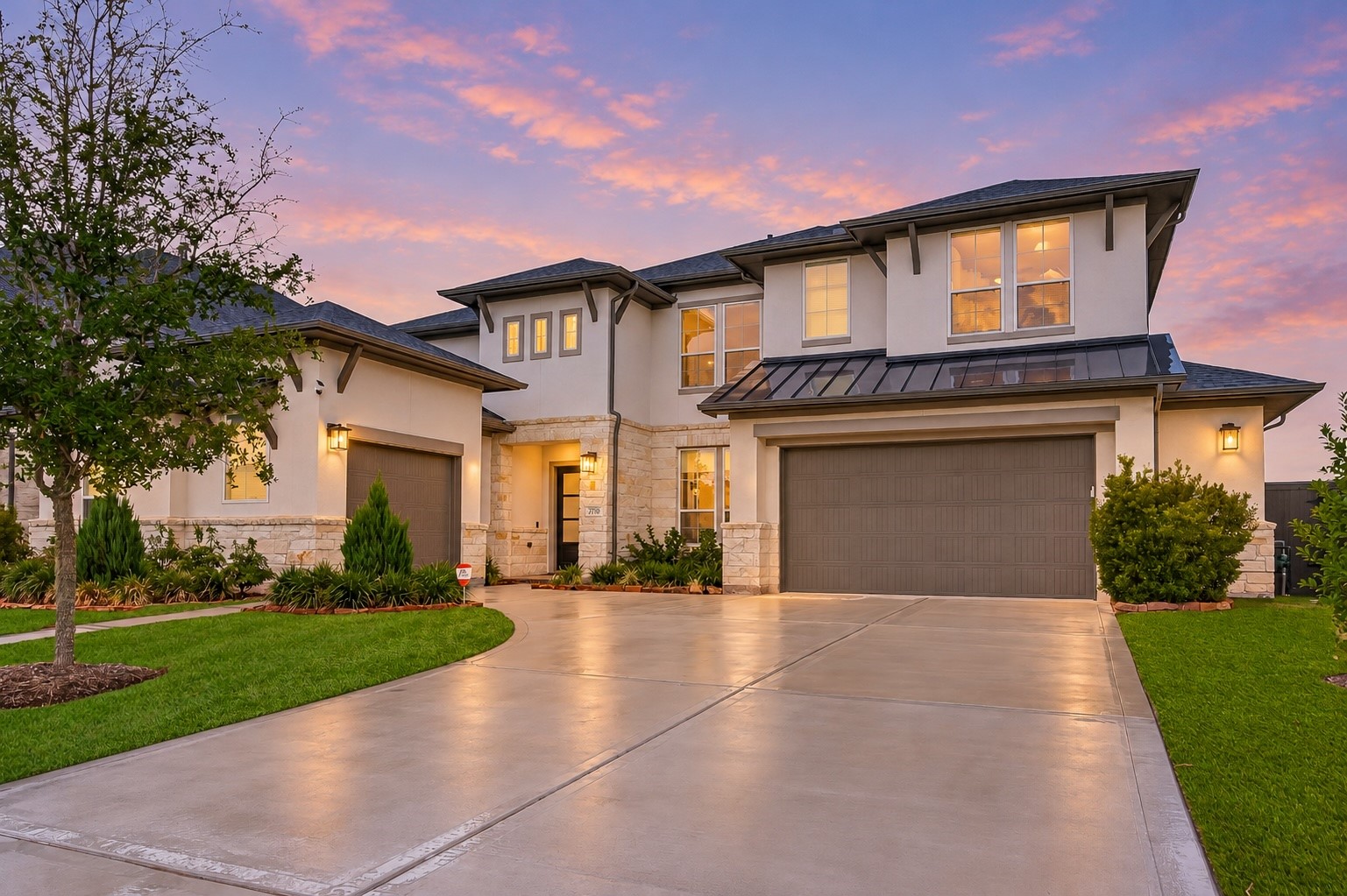This stunning 5-bedroom, 4.5-bath (NO BACK NEIGHBORS) home offers over 4000 sq. ft. of beautifully designed living space. Featuring a striking stucco and stone elevation and Upgraded double-door entry!