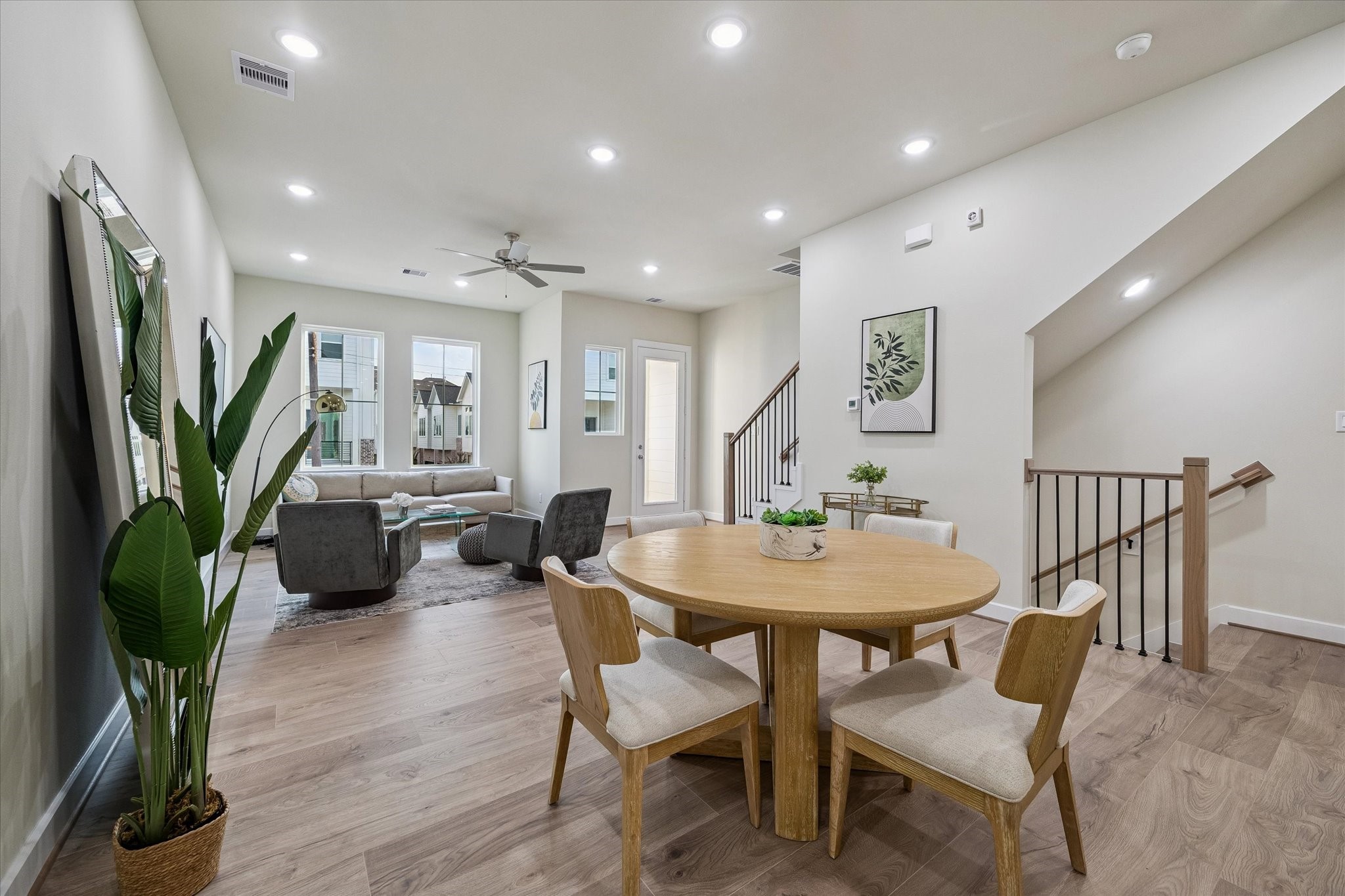 Representative photo showing the communitys model home living room. Layout and selections may vary.