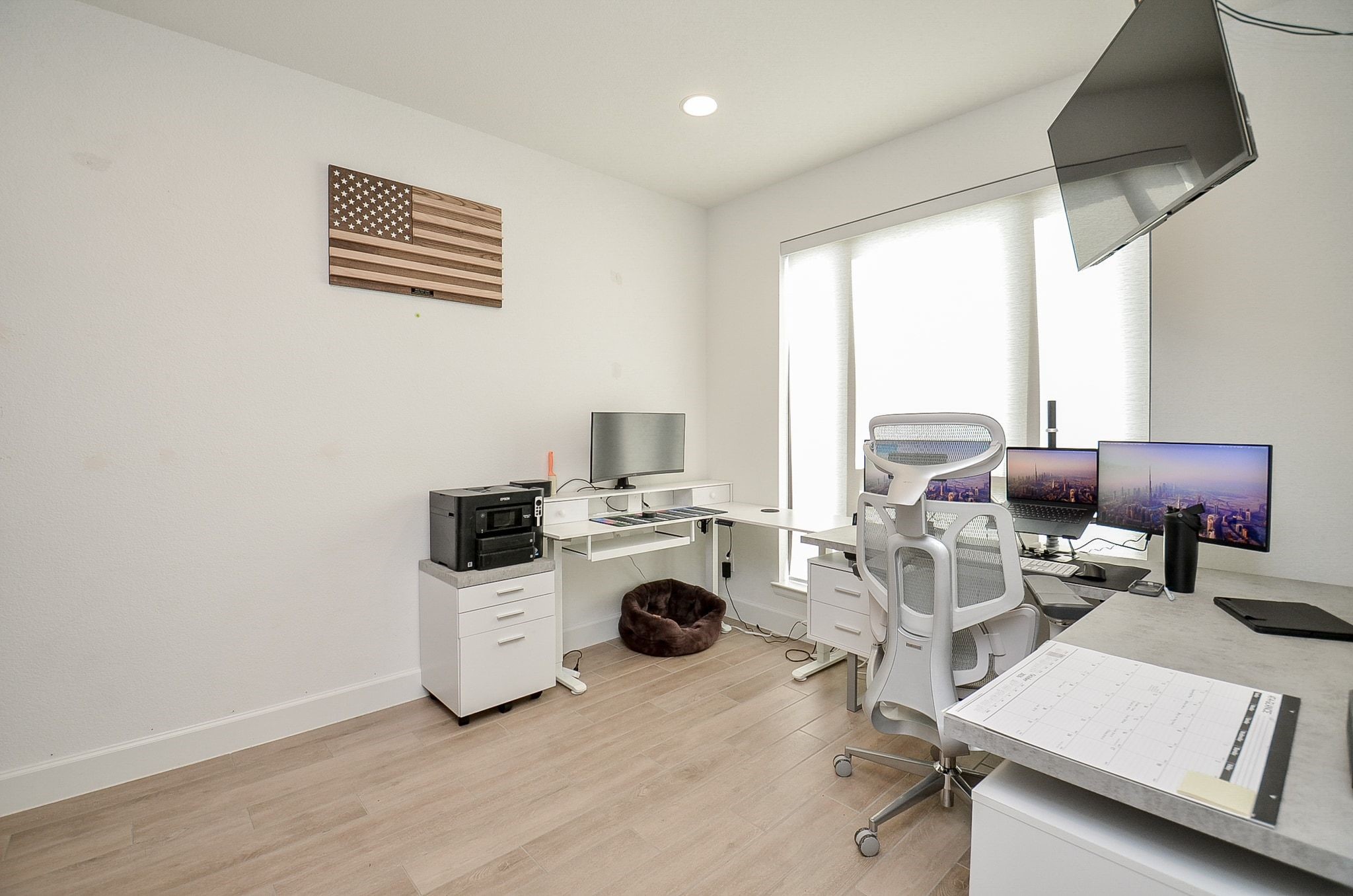 Another view of home office with natural light and plenty of room to work comfortably. Another view of home office with natural light and plenty of room to work comfortably.