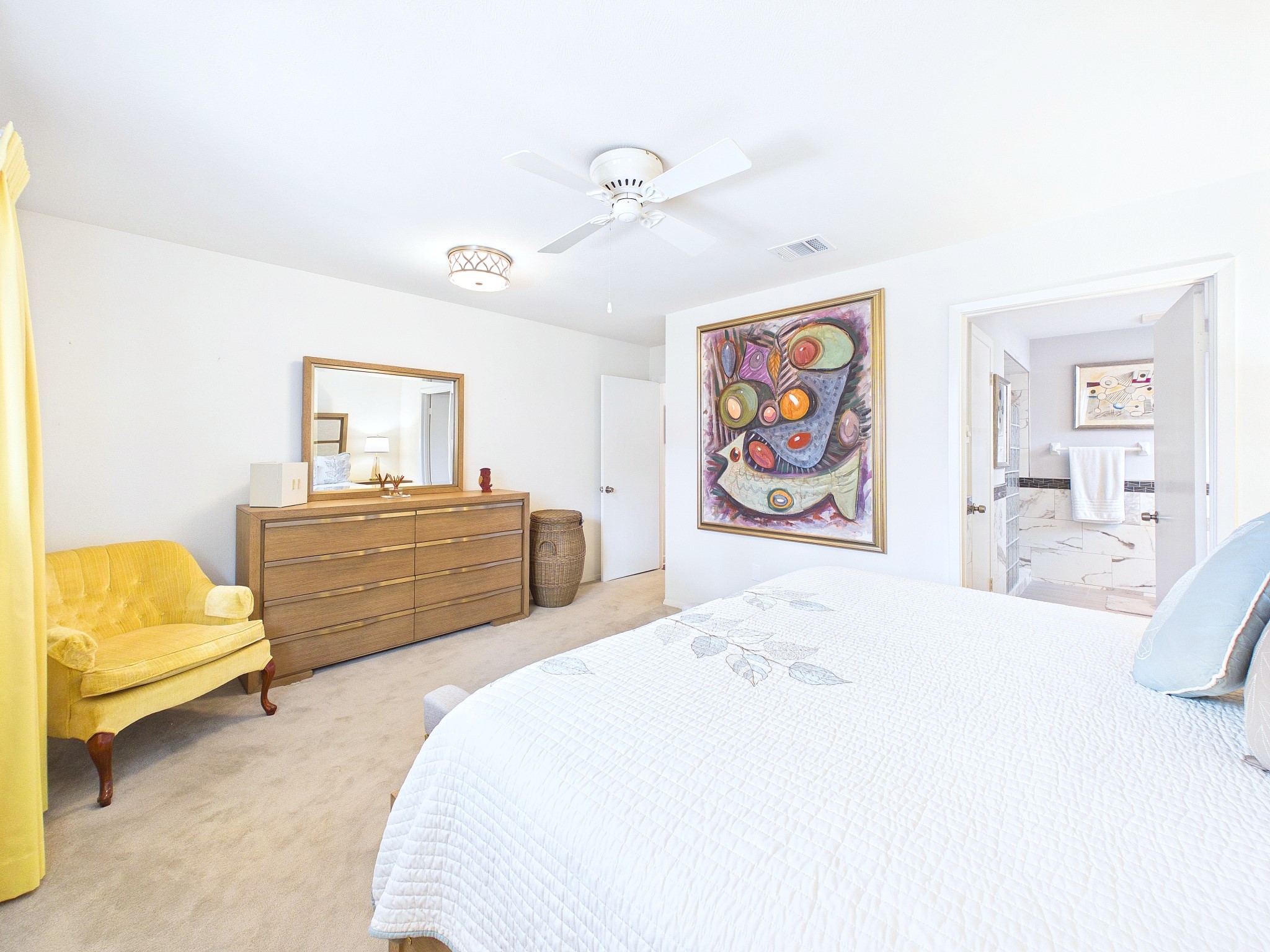 Lots of room to relax in this primary suite.  Comfortable, personal space for your enjoyment.