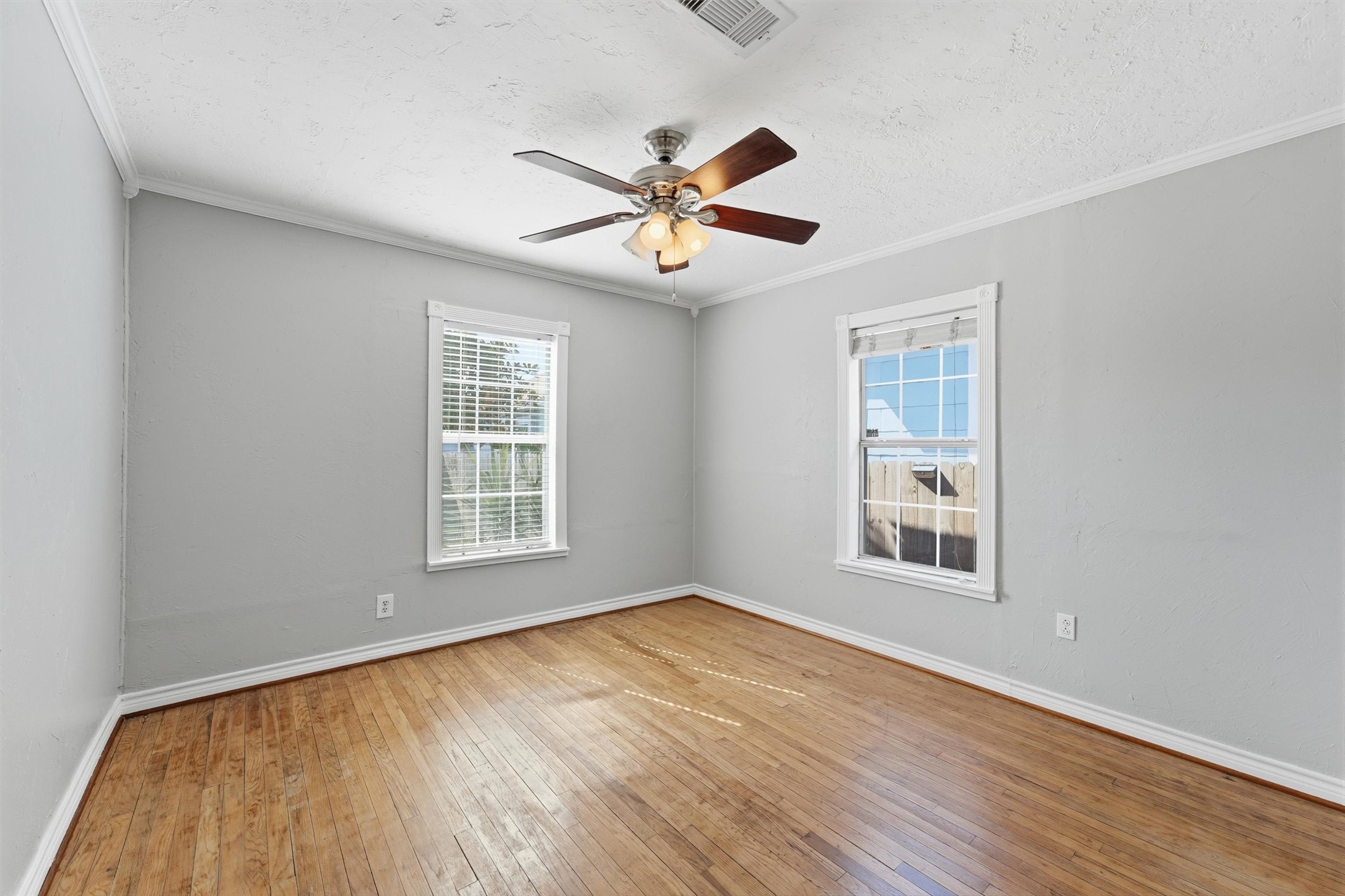 Bedroom not statged.