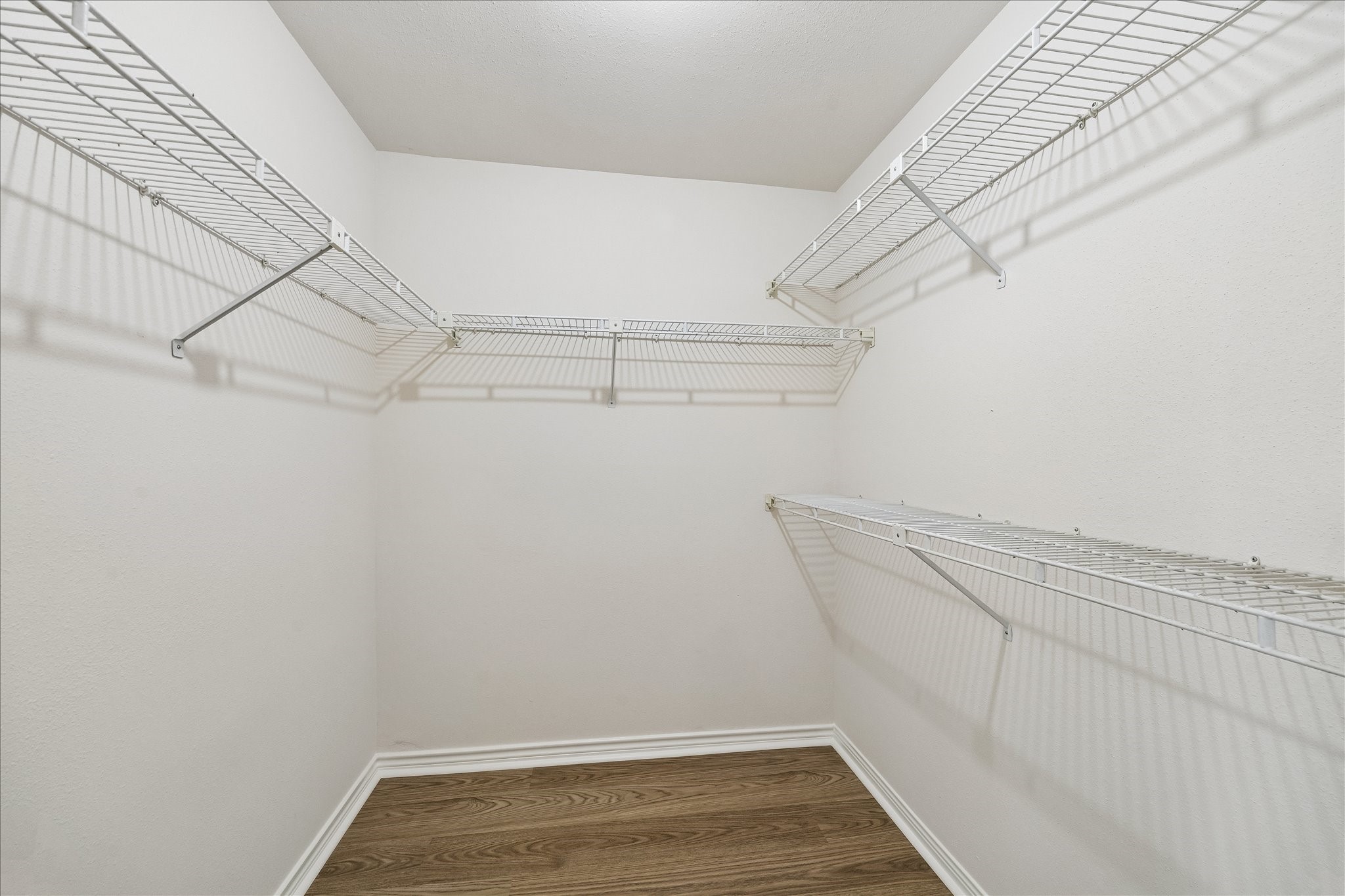 Spacious primary closet