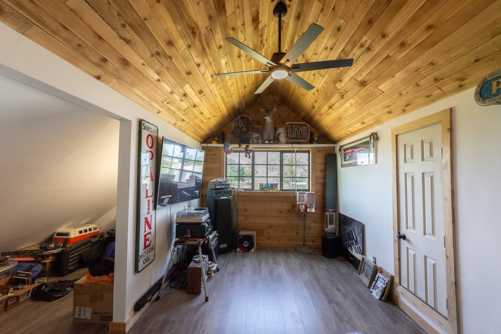 View from the end of the LOFT into the upstairs bedroom.