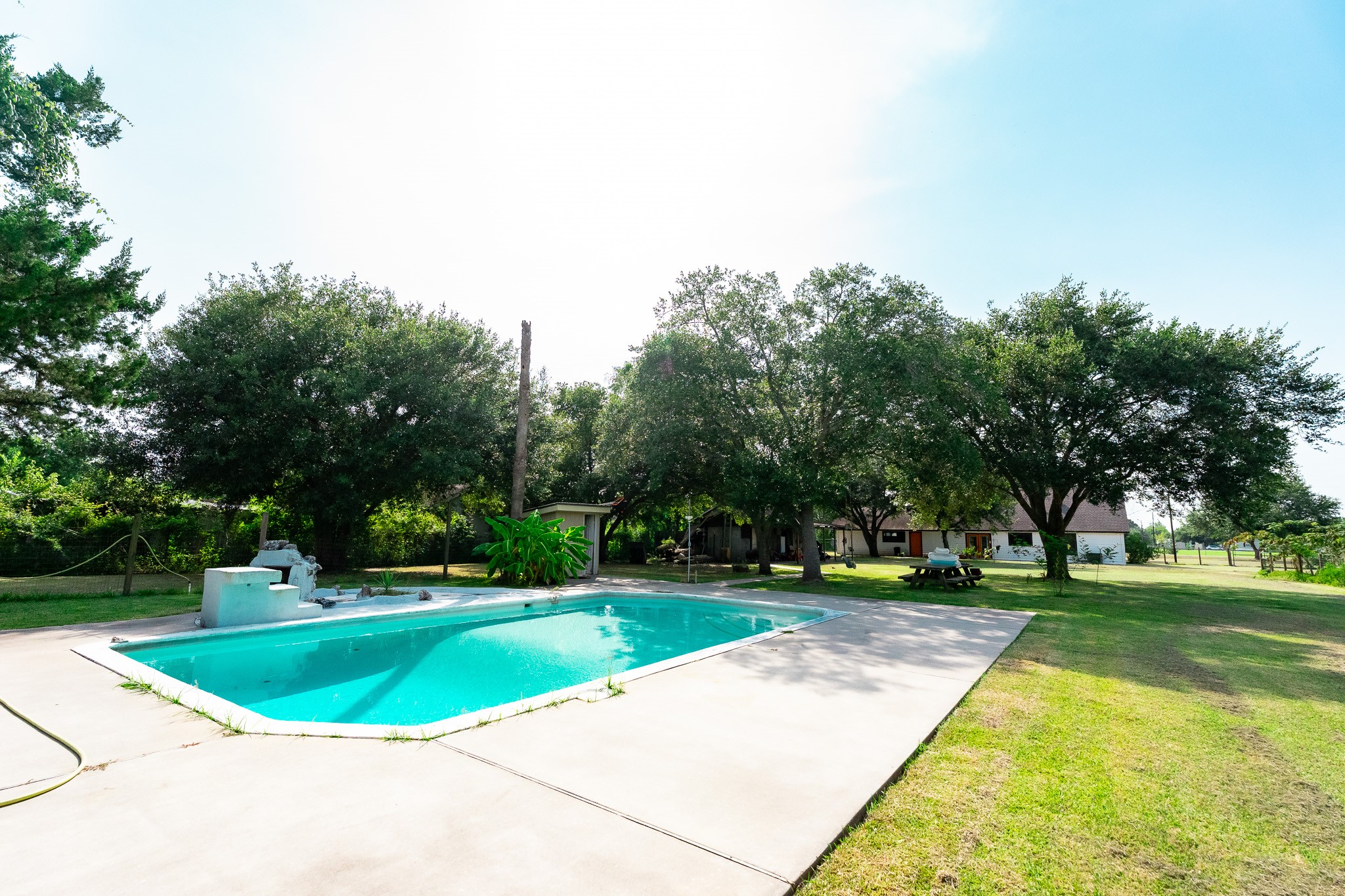 Gunite pool... heated.