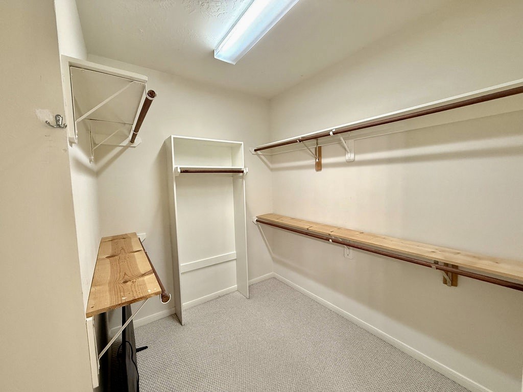 Large walk in master closet