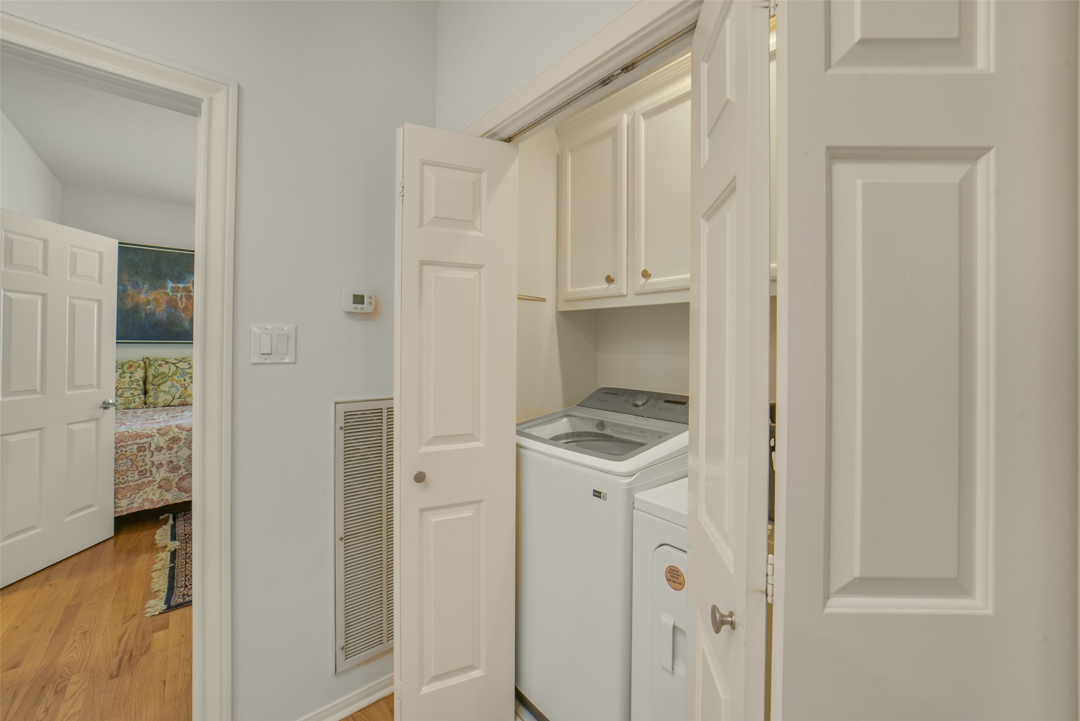 washer and dryer space on third floor