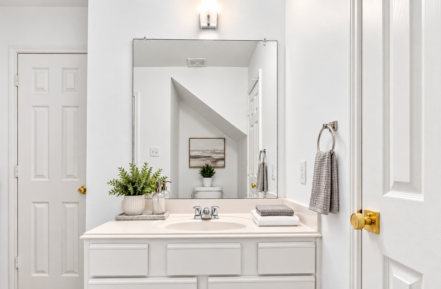 The half bathroom on the first floor!