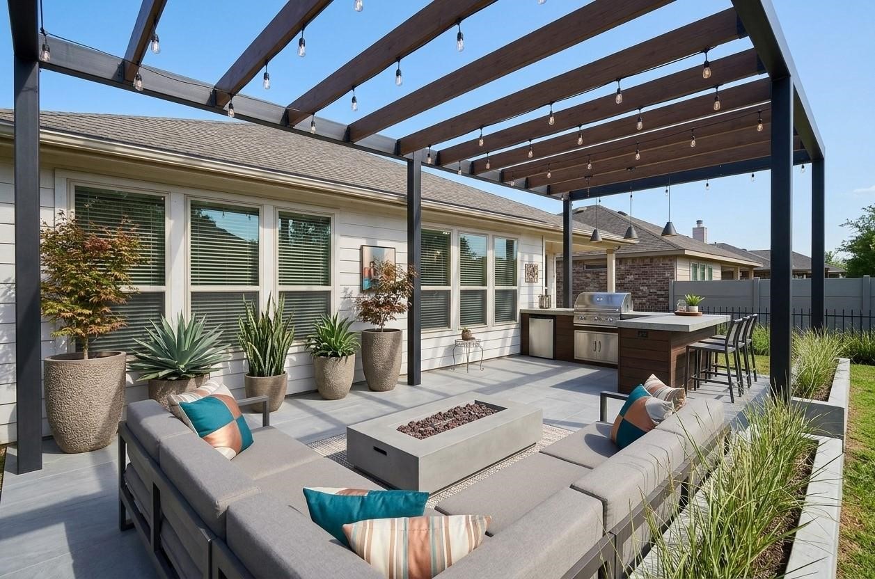Modern Pergola Rendition
