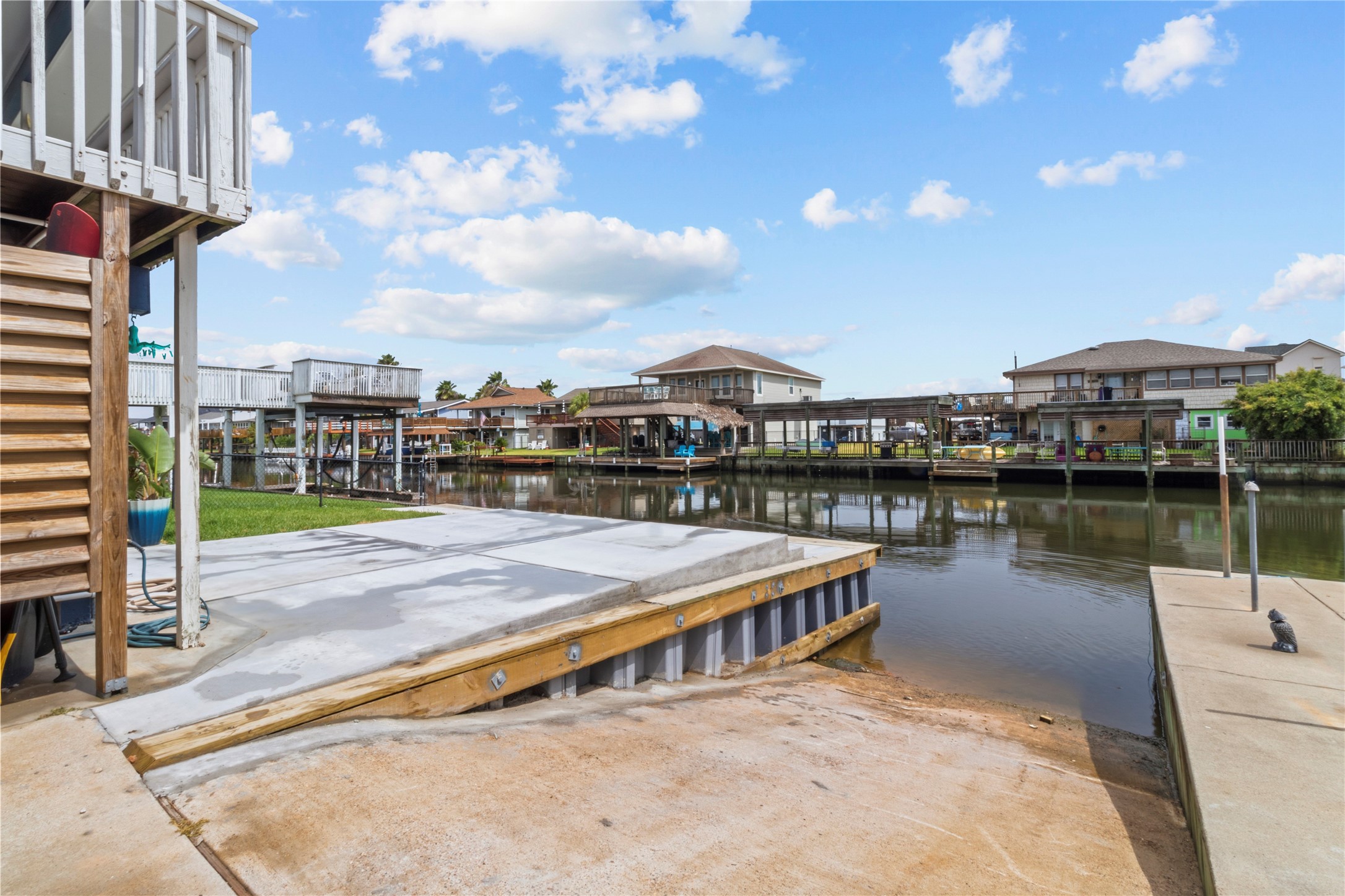 Private boat ramp