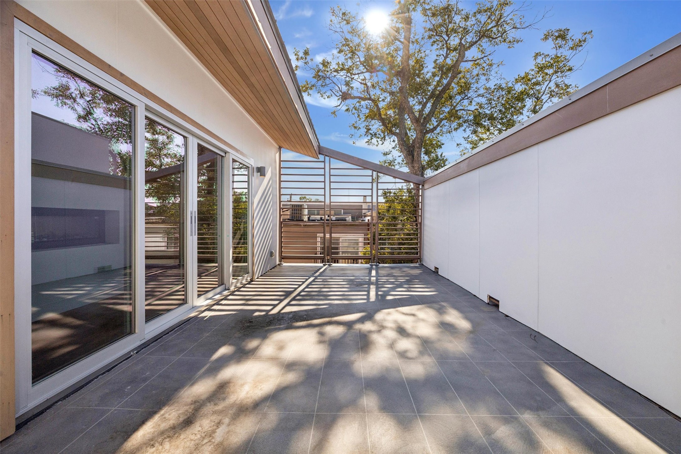 Roof top terrace off the 3rd floor space.
